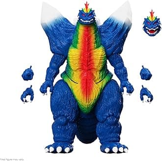 Super7 ULTIMATES! Toho SpaceGodzilla (Movie Poster) Figure - 8.5" Toho Godzilla Action Figure with Accessories Classic Monster Movie Collectibles