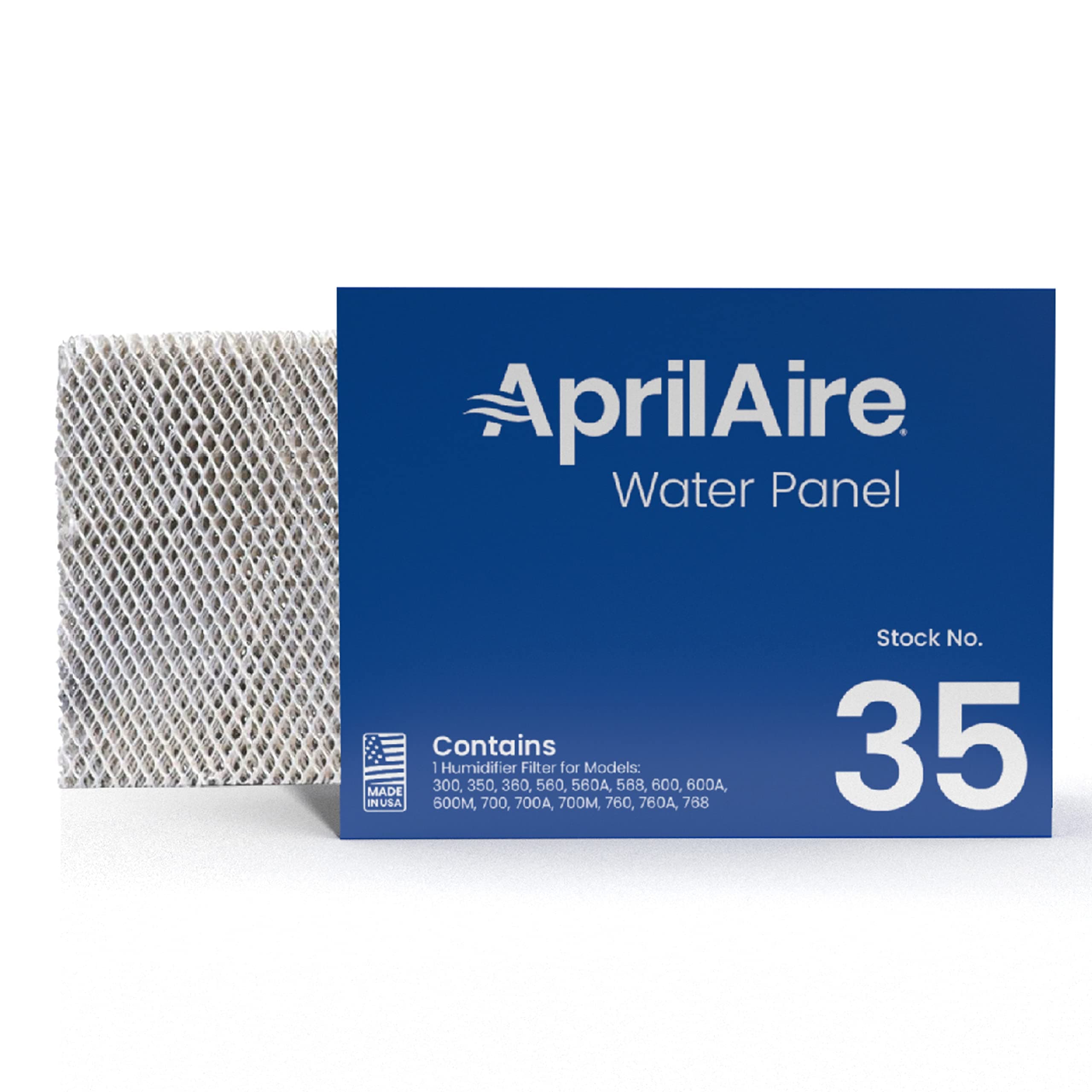35 Water Panel Humidifier Filter Replacement for AprilAire Whole-House Humidifier Models 300, 350, 360, 560, 560A, 568, 600, 600A, 600M, 700, 700A, 700M, 760, 760A, 768 (Pack of 1)
