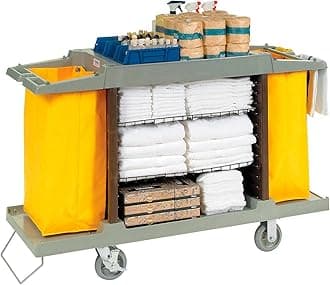 GLOBAL INDUSTRIAL Hotel Cart, Housekeeping Cart