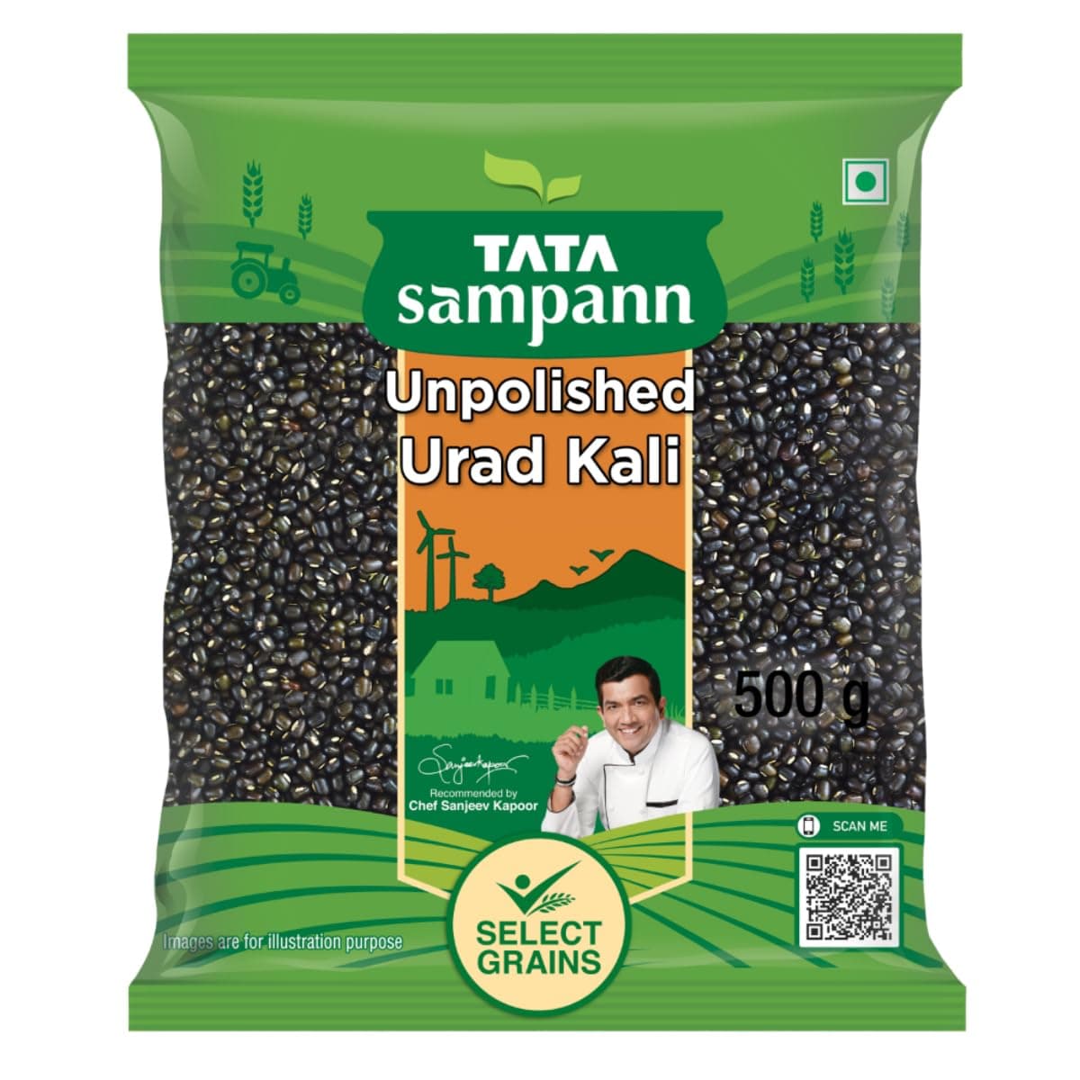 Unpolished Urad Kali, 500g