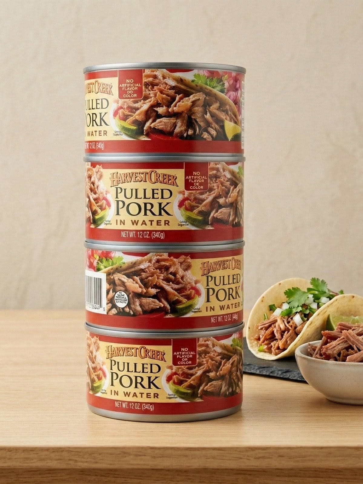 Harvest Creek Pulled Pork 4/12 Oz. Total 48 Oz.