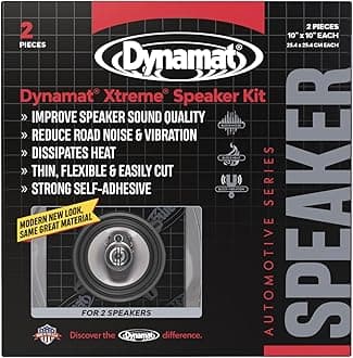 10415 Xtreme Speaker Kit - Sound Deadening and Audio Enhancing, Black