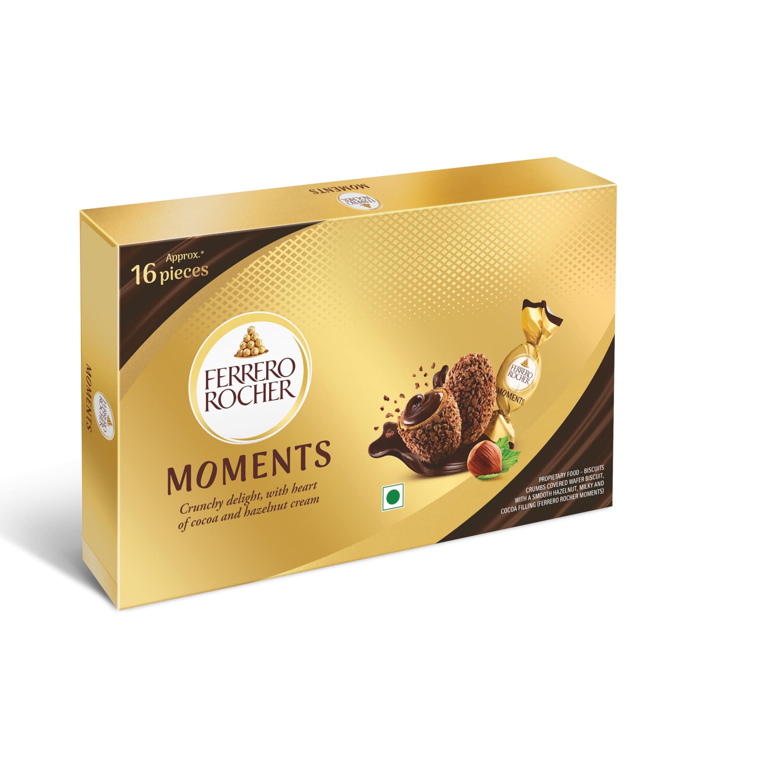 Moments, 16 Pcs Chocolate,92.8 Gram