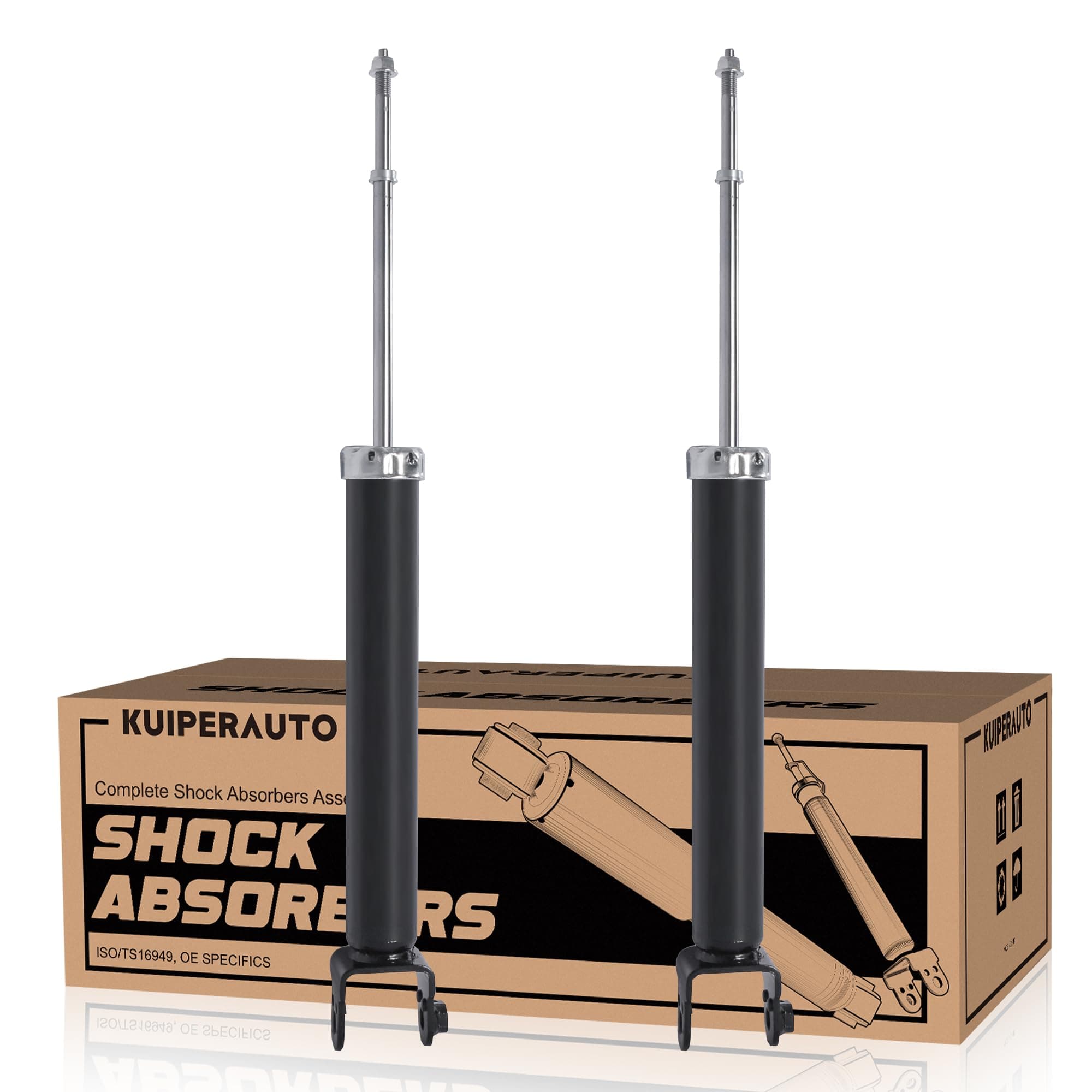 32410 344395 Complete Rear Struts Shock Absorbers Assembly Compatible for 2002-2006 Nissan Altima Rear Pair Set Replacement Rear Shock Absorbers