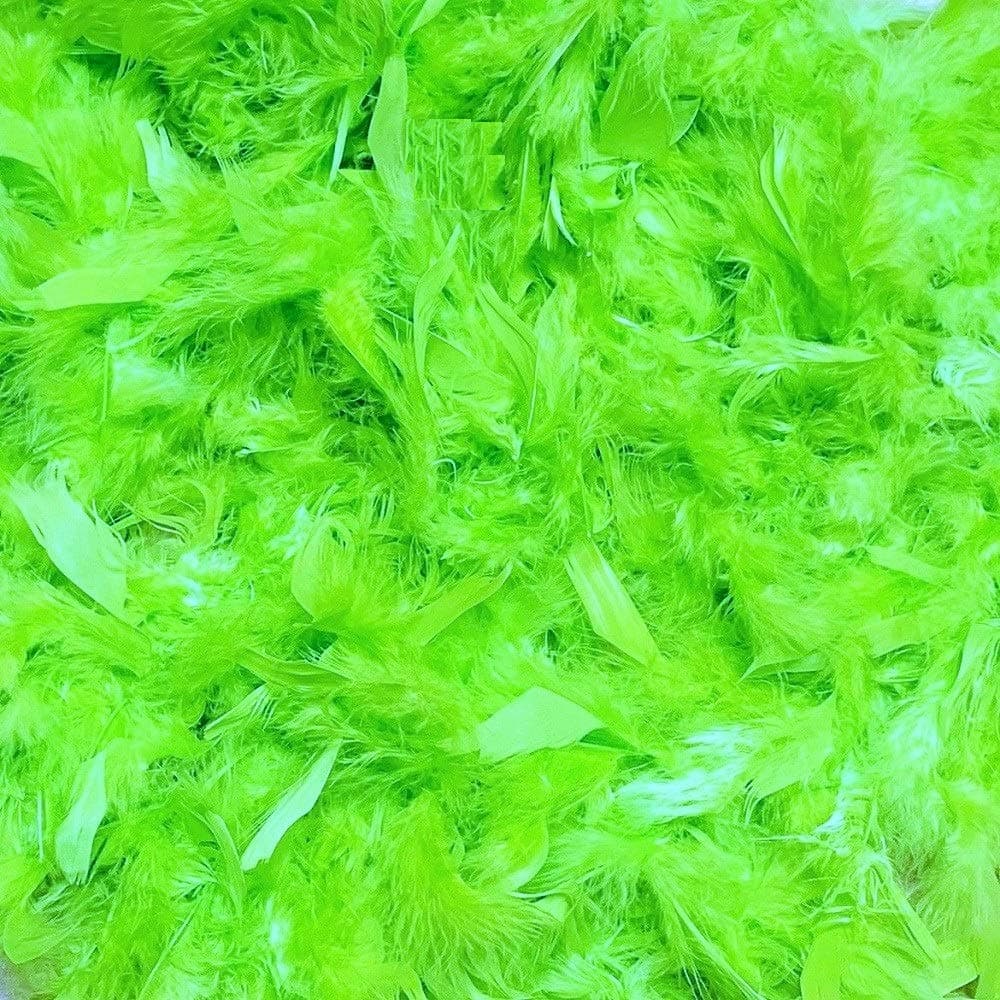 Cozy Glamour Over 35 Different Solid Color Boas 6 Feet Long 50 Gram Weight (Lime Green #125)