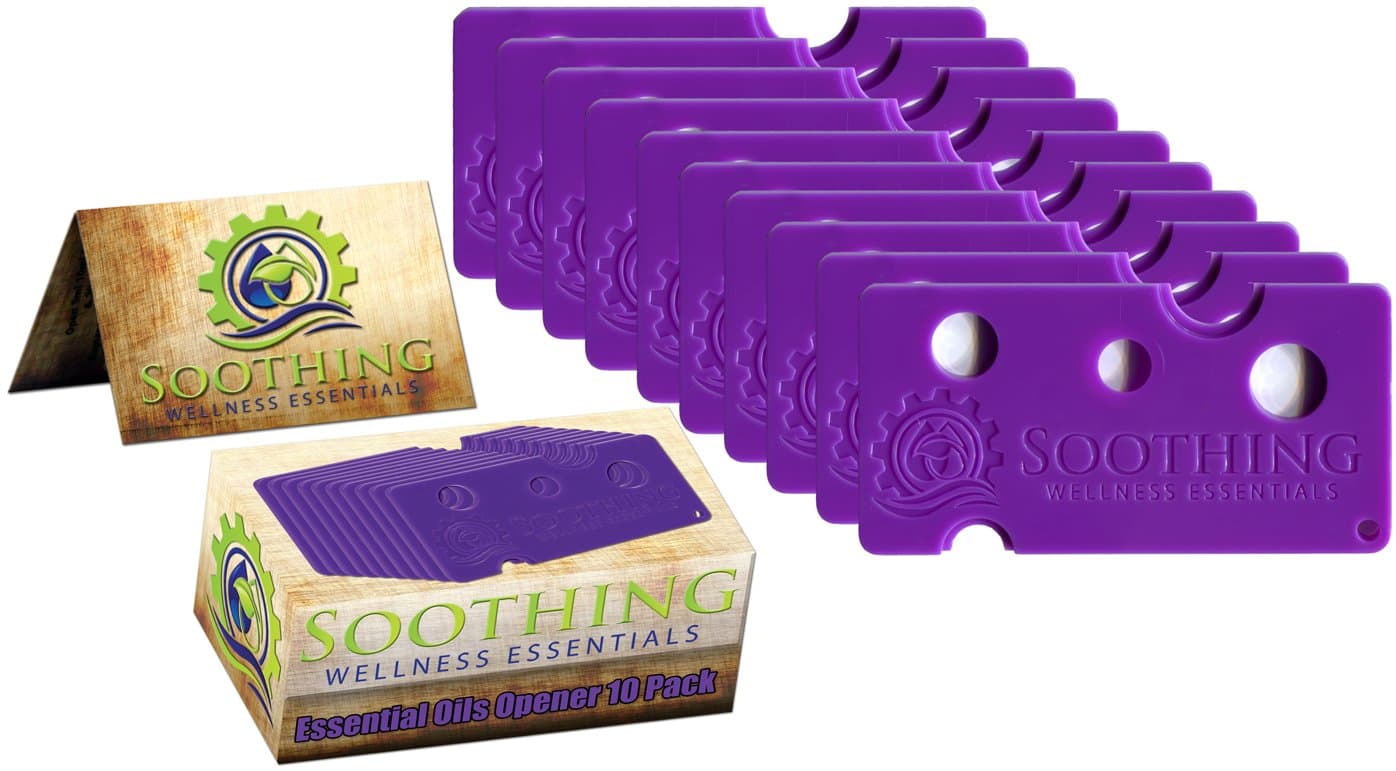 10 Pack Essential Oils Opener Key Tool Set - The Perfect Opener and Remover Accessory for Roller Balls and Caps on Most Bottles – for DoTerra, Young Living, Aura Cacia & More (Orchid Purple)