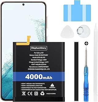 ElephantStory Battery for Galaxy S21, 5000 mAh Battery for Samsung Galaxy S21 SM-G991U1 with Repair Kits