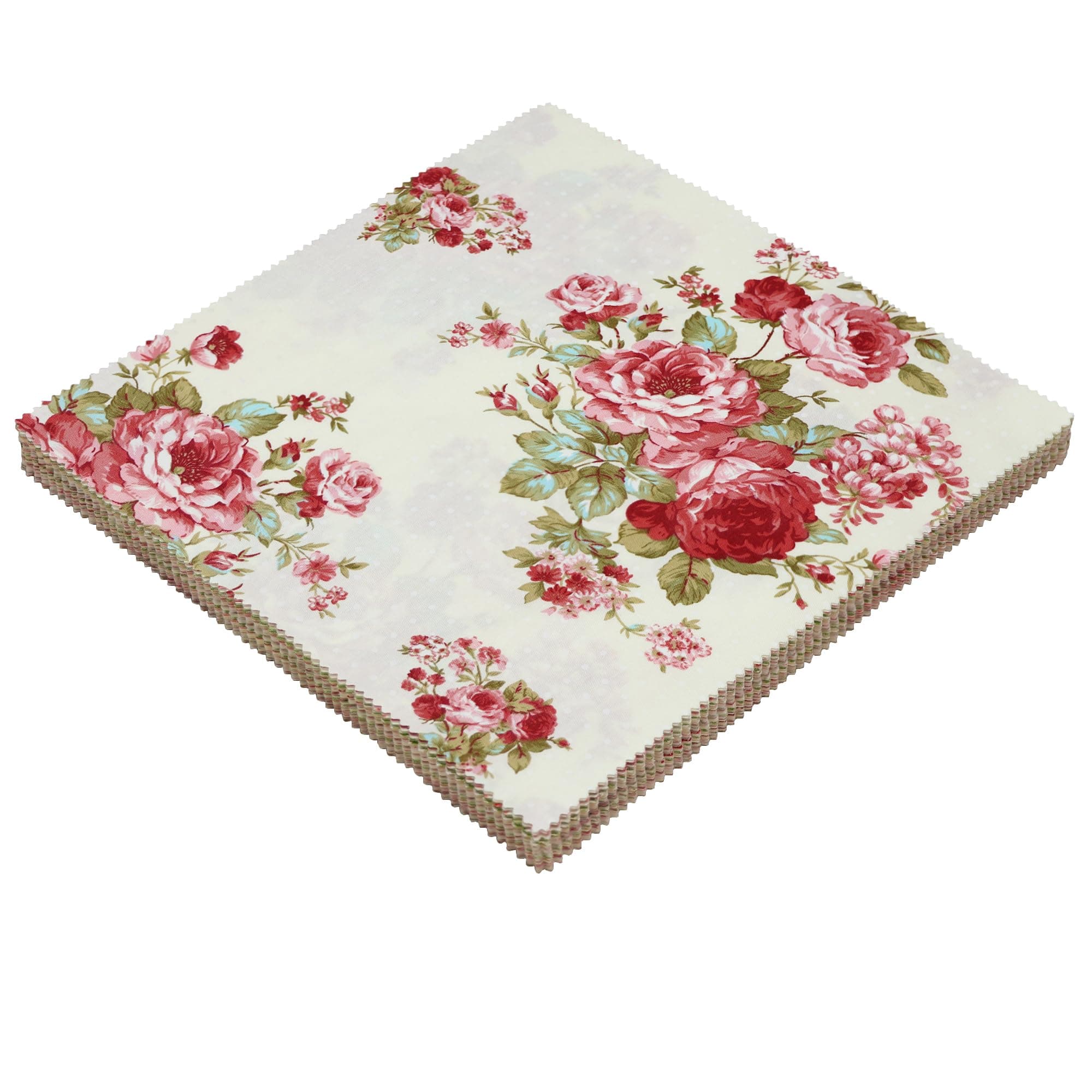 Nodsaw Layer Cakes 10 inch Squares for Quilting, Pre-cuts 42Pcs Vintage Floral Print Cotton Fabric Squares 10x10 inch Layer Cakes, Layer Cake Fabric Clearance for Quilting 10 inch