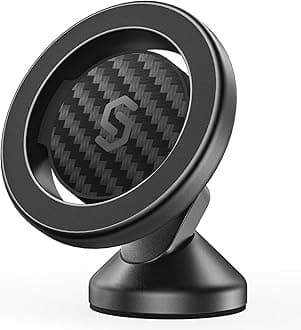 【Reiwa Super Strong Magnet】Car Smartphone Holder MagSafe Compatible Pure Carbon Fiber SYNCWIRE Magnet Smartphone Holder 【Super Strong 3M Double-Sided Tape】MagSafe Car Mount Car Magnet Holder Fall