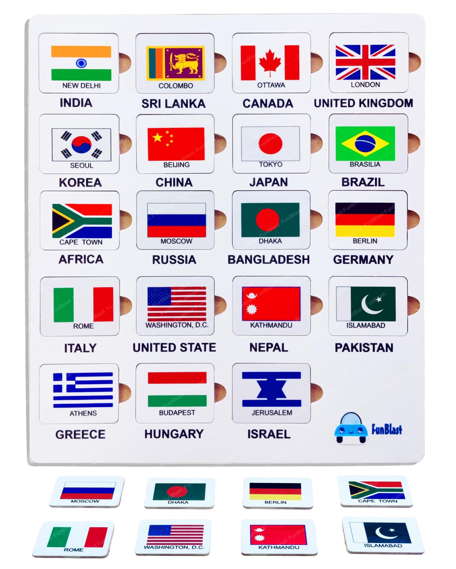 FunBlast World Country Flags for Kids