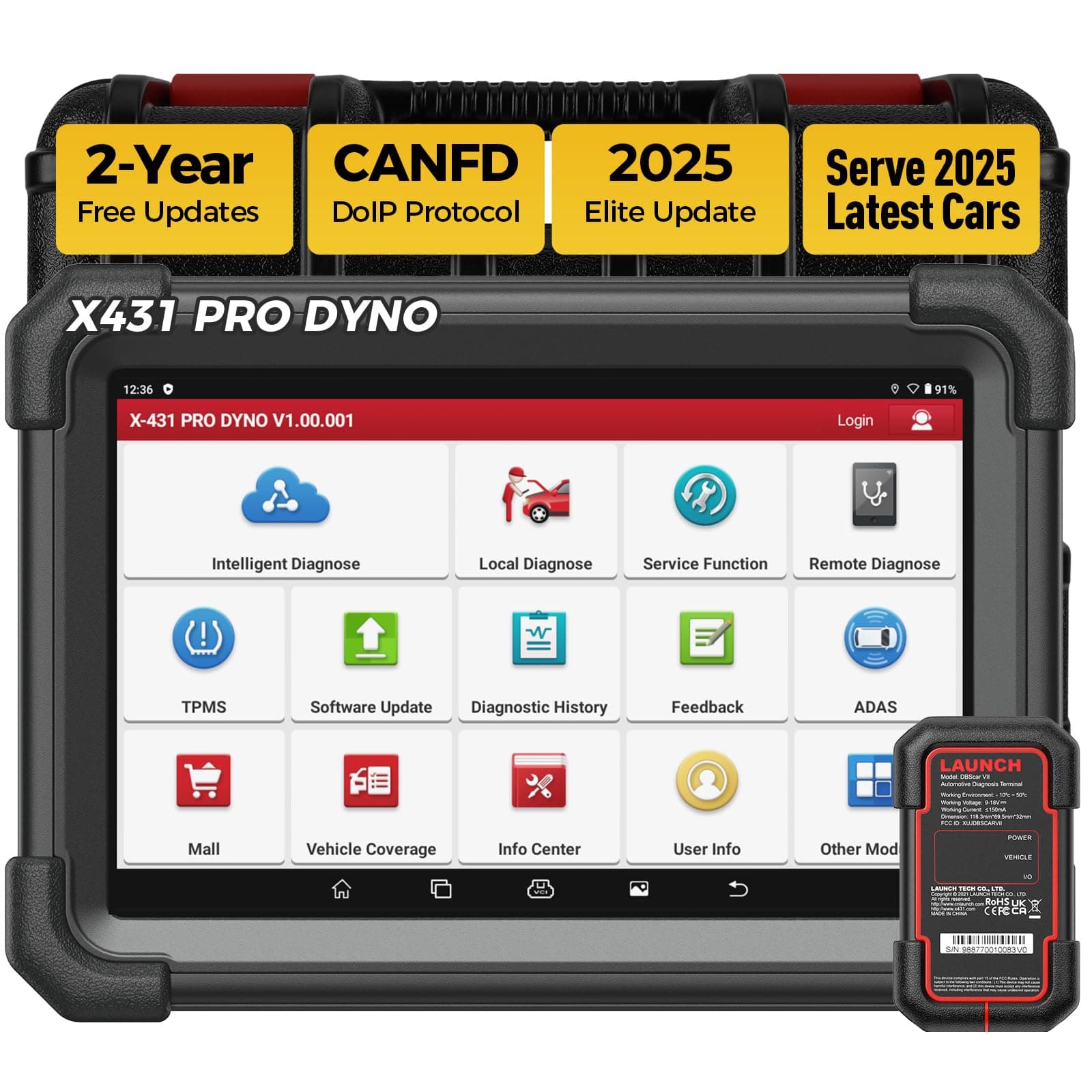 LAUNCH X431 All-in-One OBD2 Diagnostic with Pro Dyno, ECU Coding, Activity Test, 37+ Special Reset Functions, Full System OBD2 Diagnostic Machine, CANFD DOIP, AutoAuth FCA SGW, IMMO, 2 Year Free Update Electronic Japanese Instruction Manual