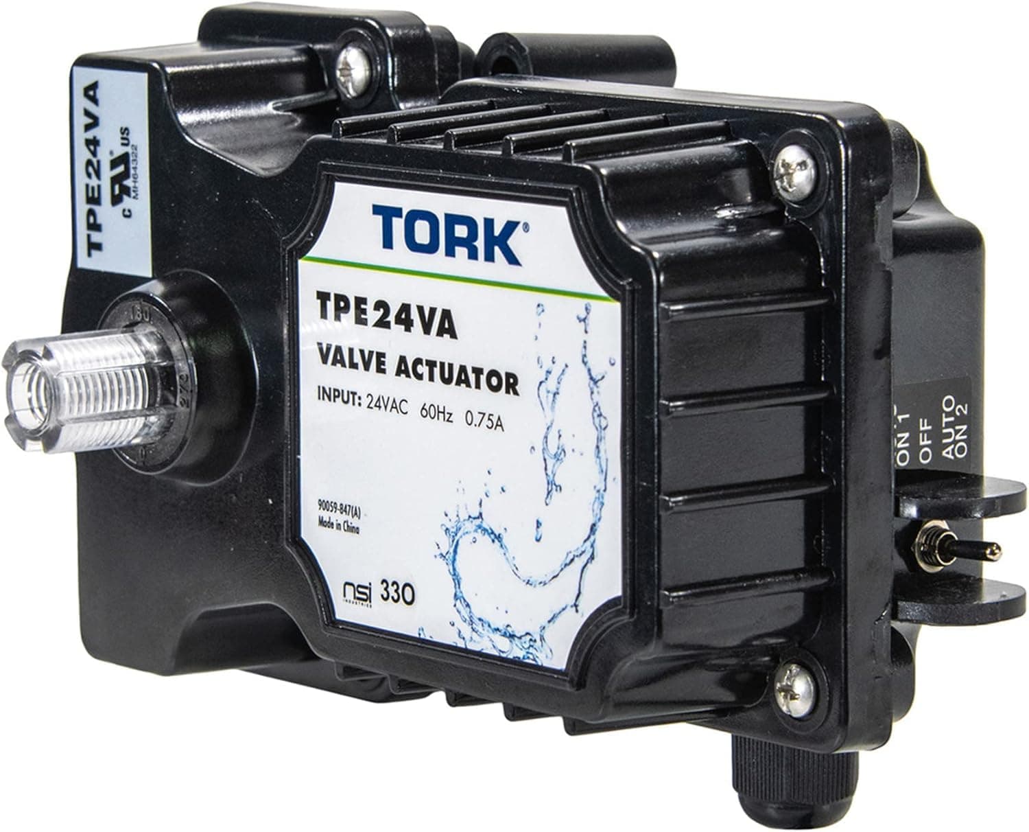 TORK TPE24VA 24-Volt Authentic Valve Actuator Control, Compatible with all 24VAC Control Systems, for Pools, Spa, Solar Equipment, UL Approved for Safety