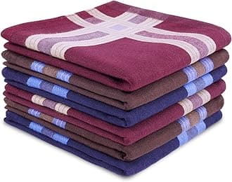 Selected Hanky 100% Cotton Men's Handkerchiefs 6 Piece Gift Set