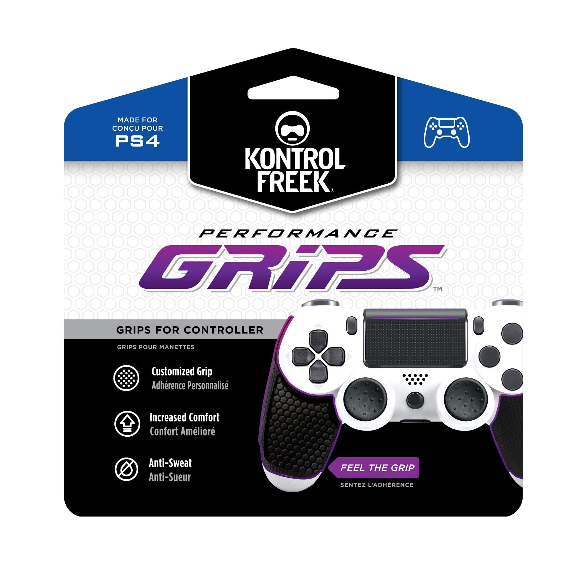 KontrolFreek Performance Grips For Playstation 4 Controller (Ps4)