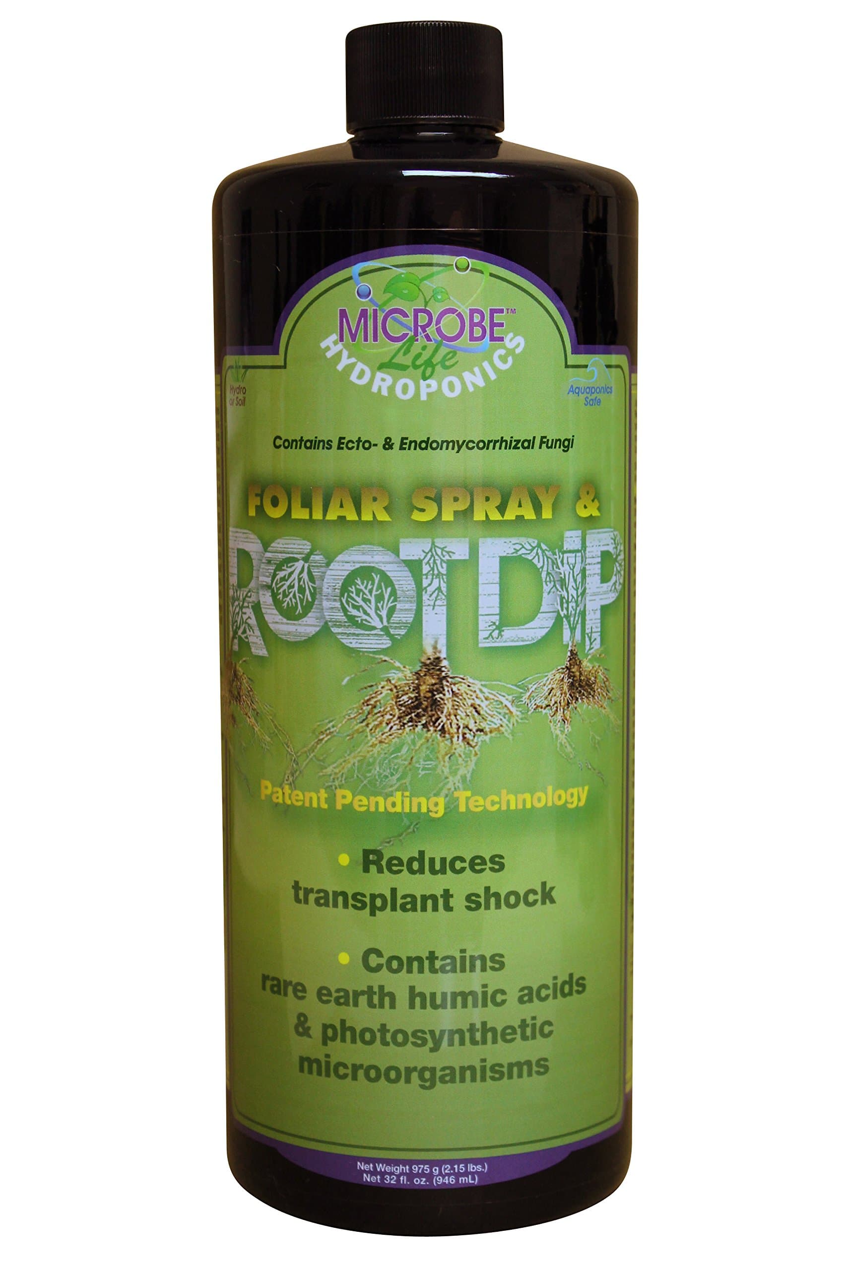 Microbe Life Hydroponics ML21349 Hydroponics Foliar Spray & Root Dip, 1 Quart, White