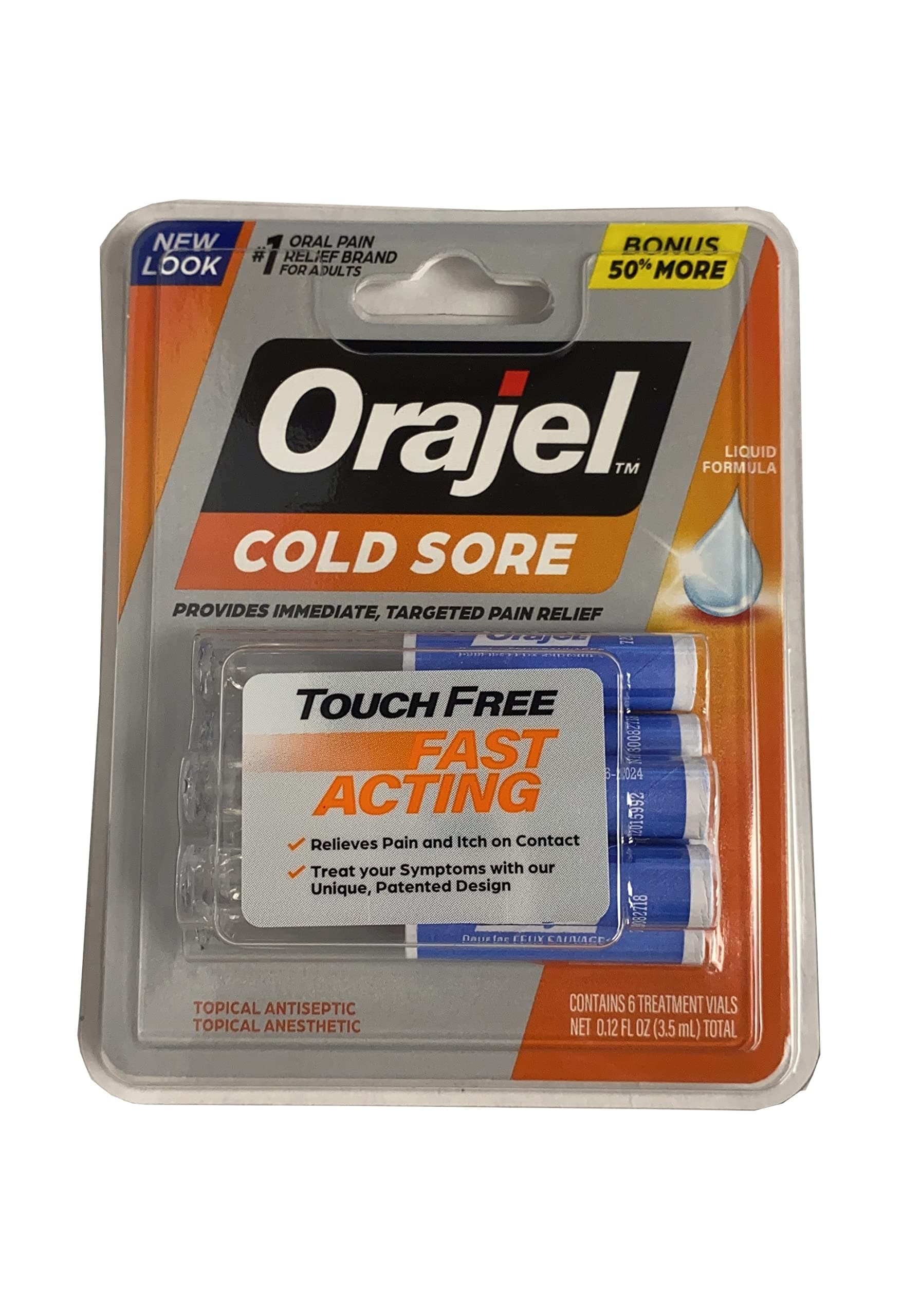Touch-Free Applicator for Cold Sores, 6 Count (Pack of 2)