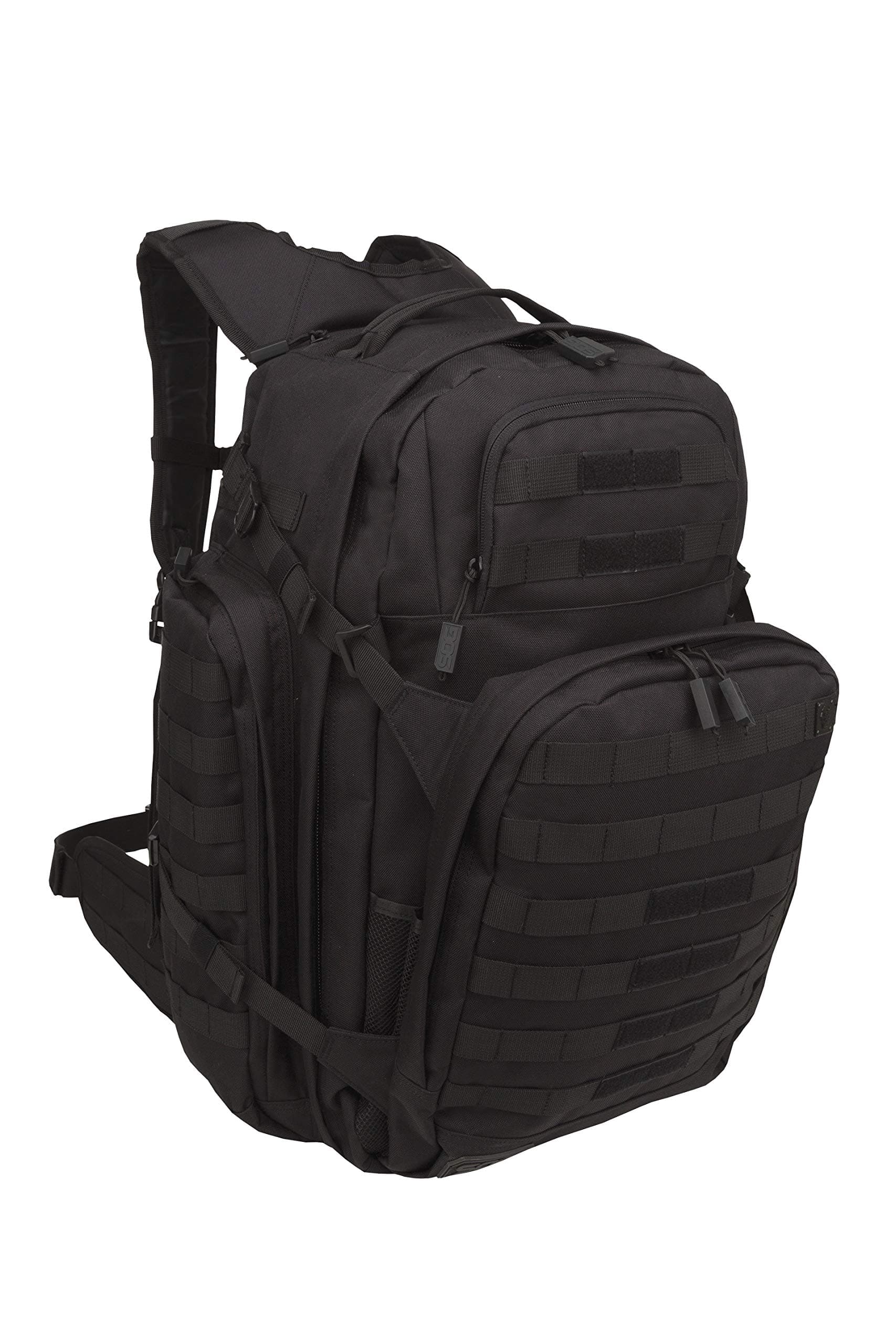 Barrage Tactical Internal Frame Backpack, 64.3-Liter Storage, Black