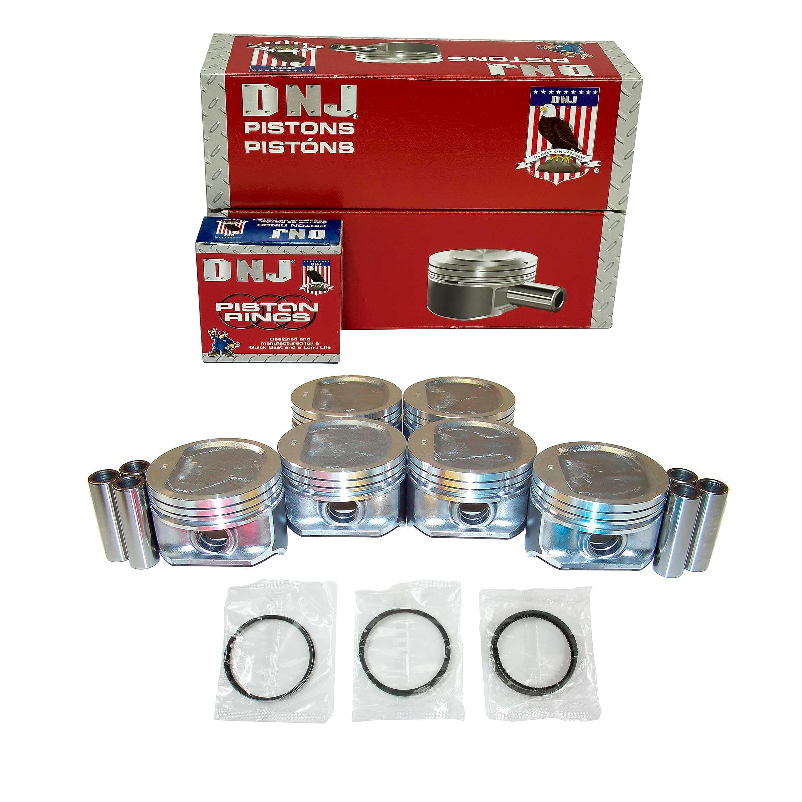 DNJ PRK1123 Piston Ring Set Standard for 1996-2006 Jeep Cherokee Grand Cherokee Wrangler 4.0L L6 12V OHV 242cid