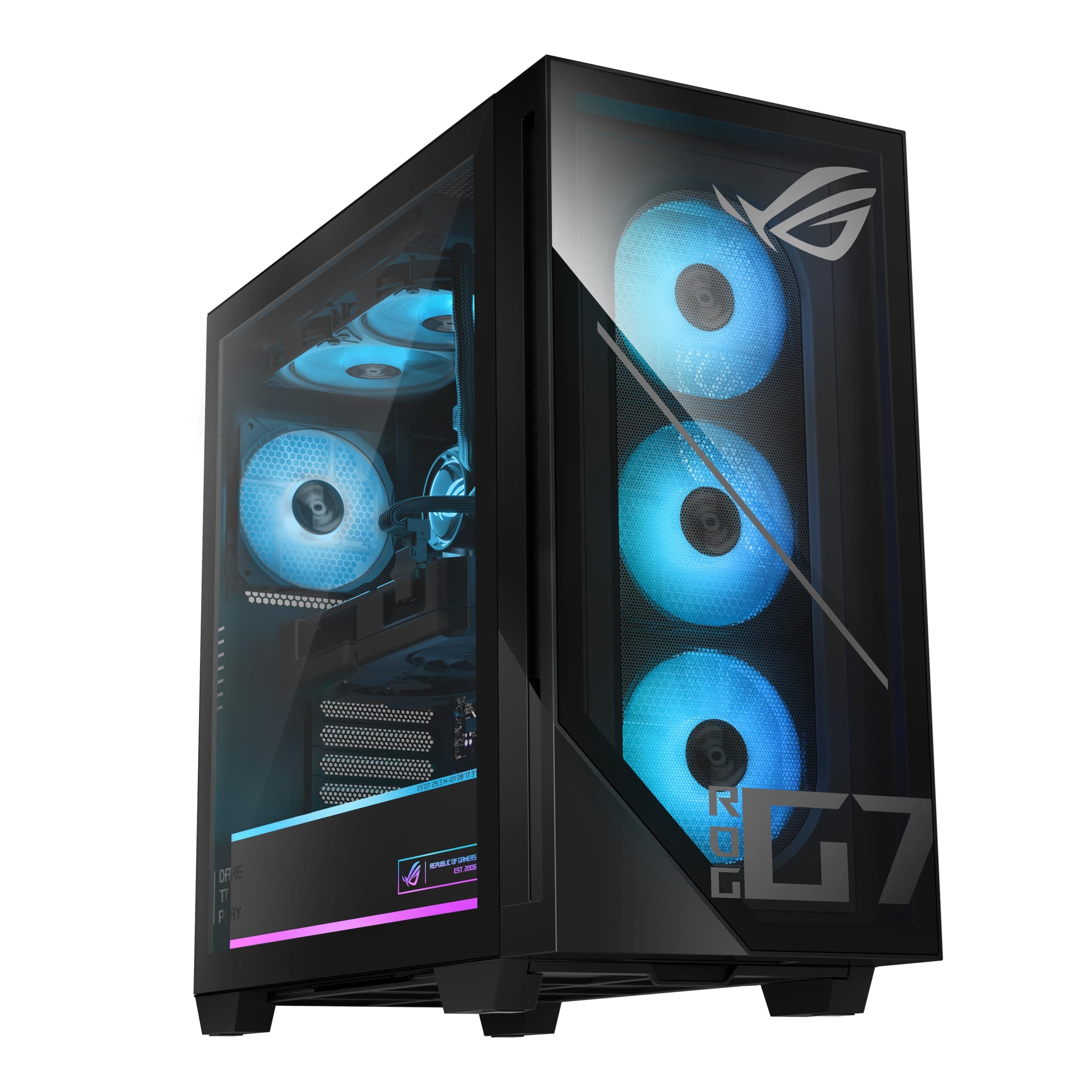 ASUS ROG G700 (2025) Gaming Desktop PC, Intel® Core™ Ultra 7 265F Processor, NVIDIA® GeForce RTX™ 5060Ti, 1TB M.2 NVMe™ PCIe® 4 SSD, 32GB DDR5 RAM, Windows 11 Home, G700TF-AS776Ti