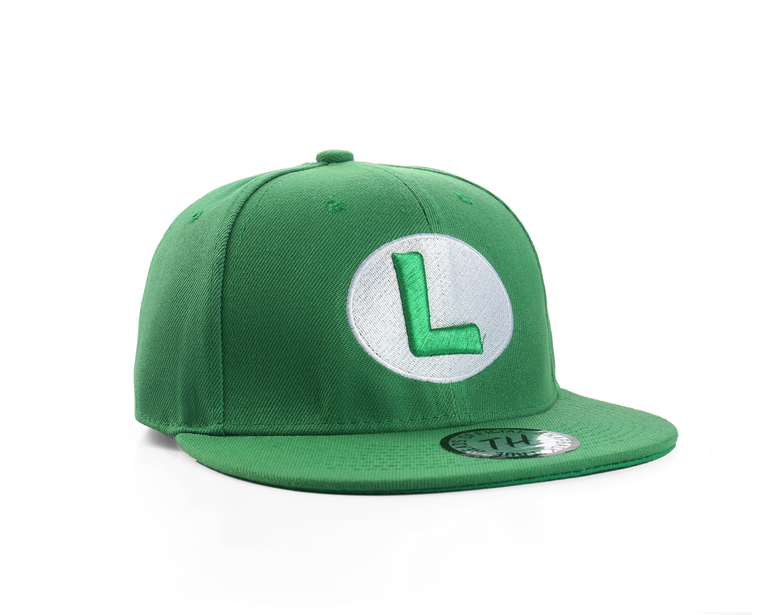 Luigi Green Snapback Baseball Cap