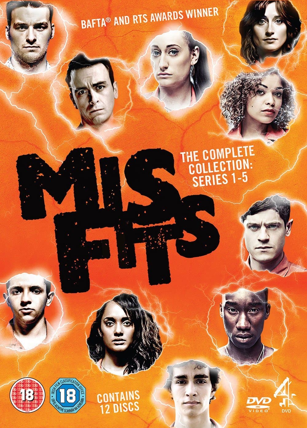 Misfits: Series 1-5 [DVD]