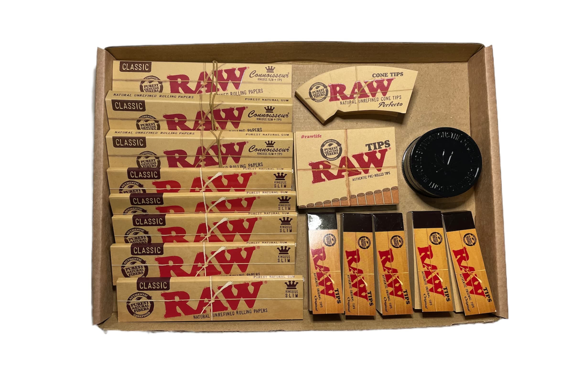 Raw Classic Smokers Kit - King Size Papers - Tips and More