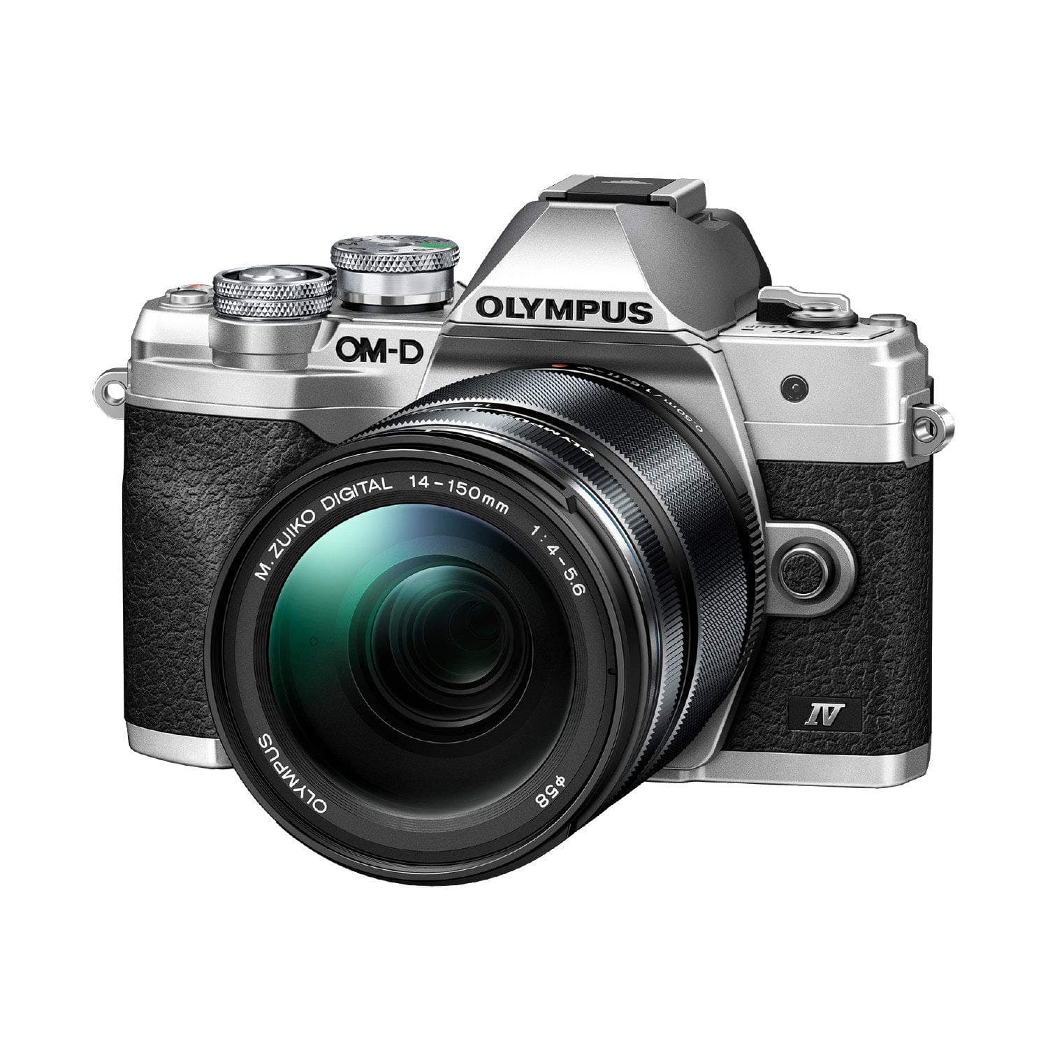 Olympus OMD-EM-10-Mark-IV Mirrorless Digital Camera with Lens 14-150mm f4.0-5.6-II Silver (E-M10M4_14152 Silver)