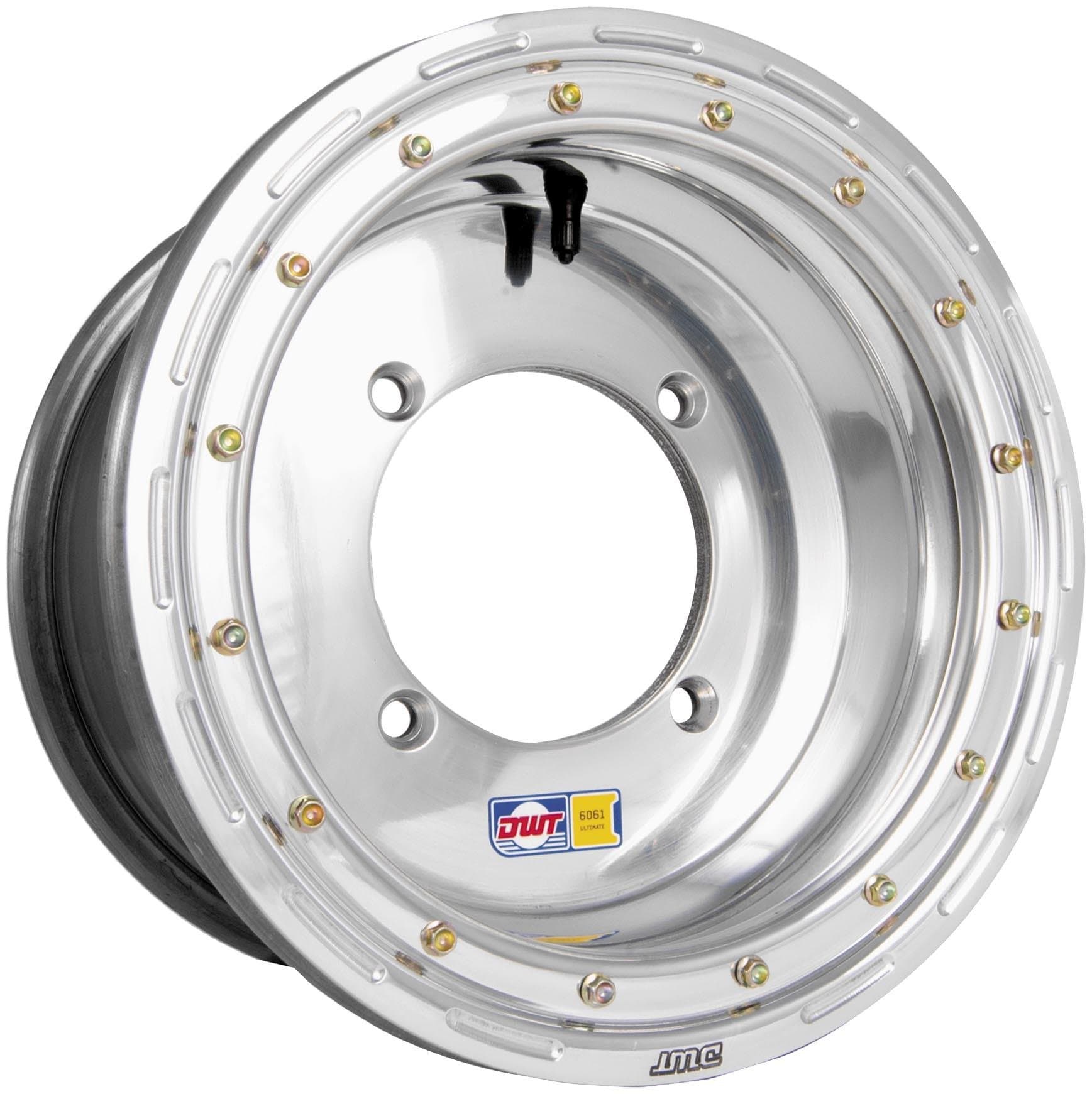 DWT DOUGLAS WHEEL Ultimate Beadlock Utility Wheel - 14x7 - 5+2 Offset - 4/137 - Polished , Wheel Rim Size: 14x7, Rim Offset: 5+2, Color: Polished, Bolt Pattern: 4/137, Position: Front/Rear