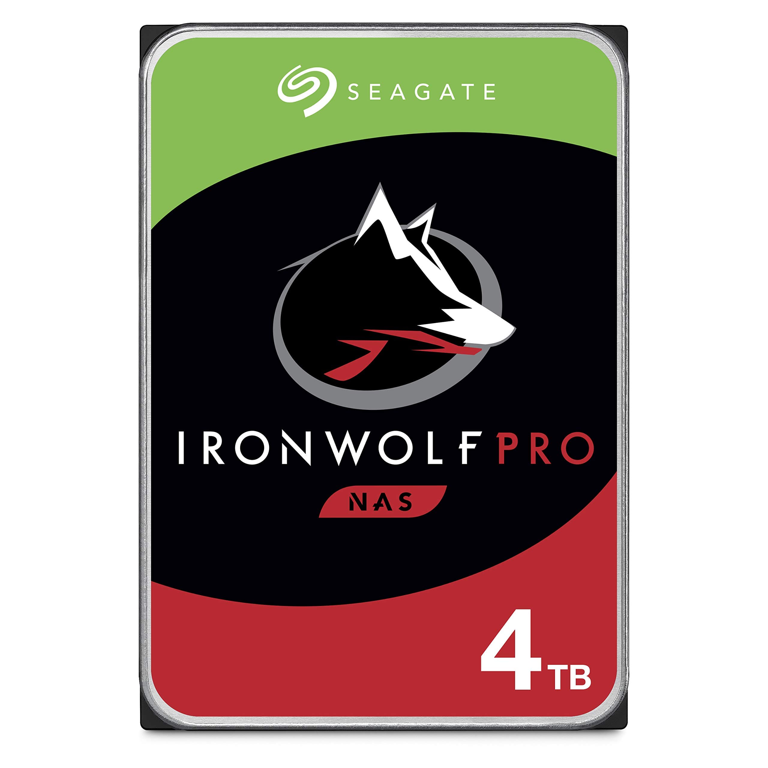 Seagate IronWolf Pro 4TB NAS Internal Hard Drive HDD – 3.5 Inch SATA 6Gb/s 7200 RPM 128MB Cache for RAID Network Attached Storage, Data Recovery Service – Frustration Free Packaging (ST4000NEZ01)