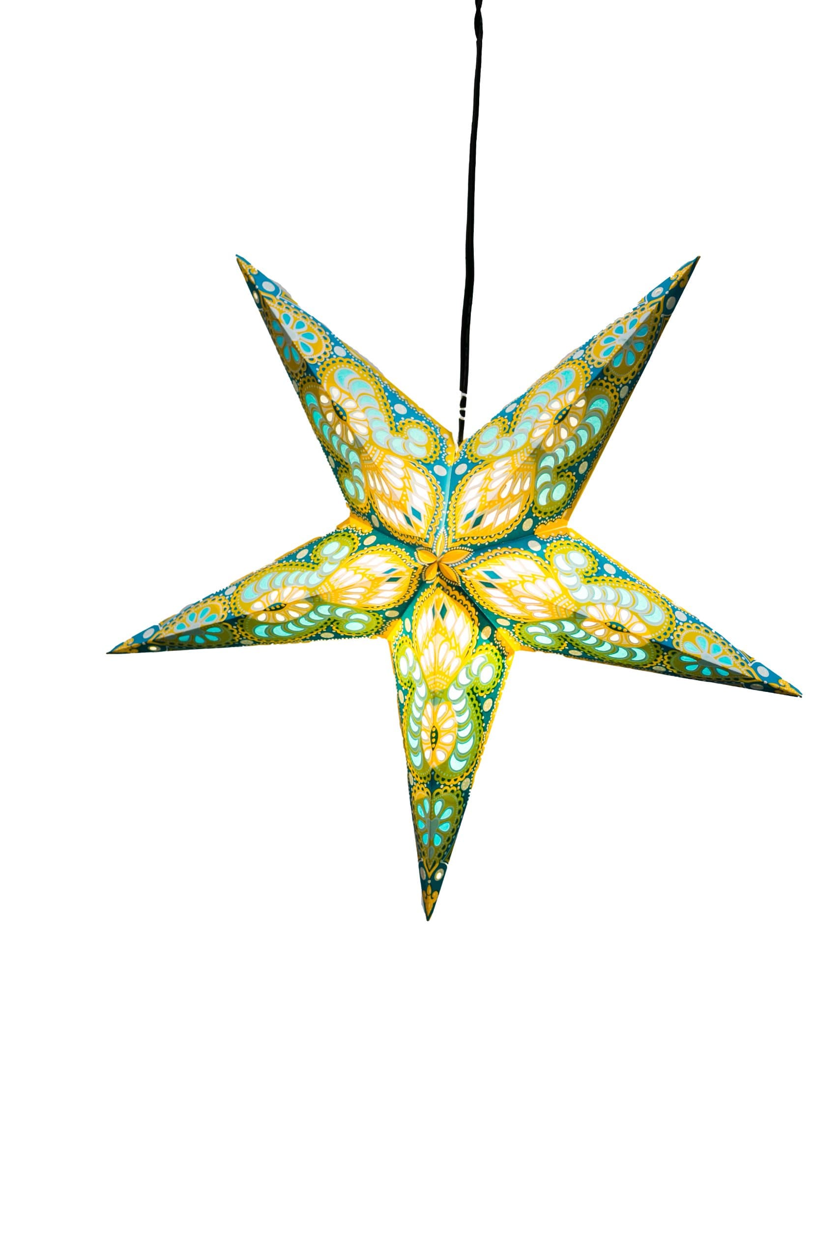 Om Gallery Paper Star Lantern, Moon Zoom