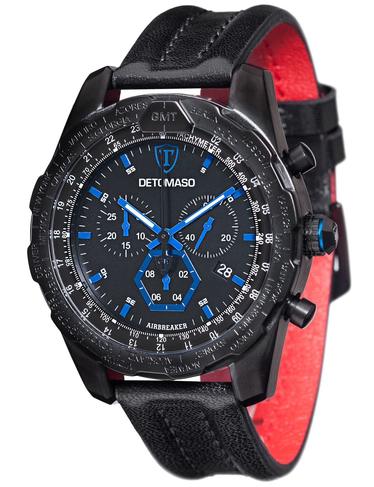 DETOMASO AIRBREAKER Chronograph Black/Blue