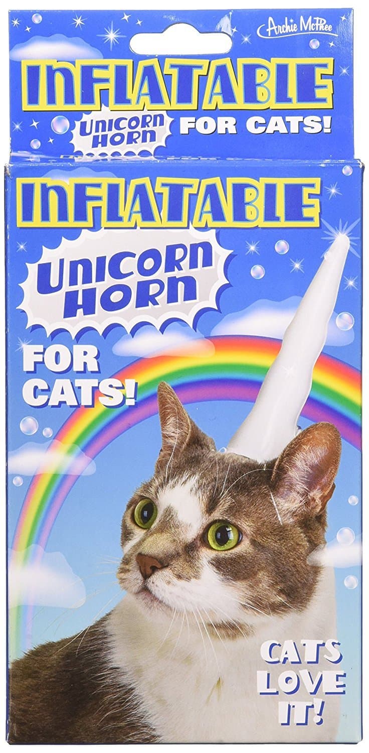 Inflatable Unicorn Horn for Cats