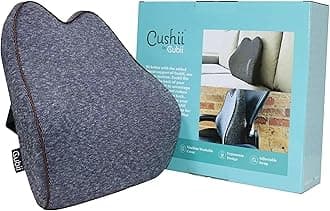 Cubii Cushii Back Support Cushion for Back and Lower Back Pain Relief Universal Fit for Desk, Office, Kitchen Chairs, Couch Cushions with Advanced Back Lumbar Support