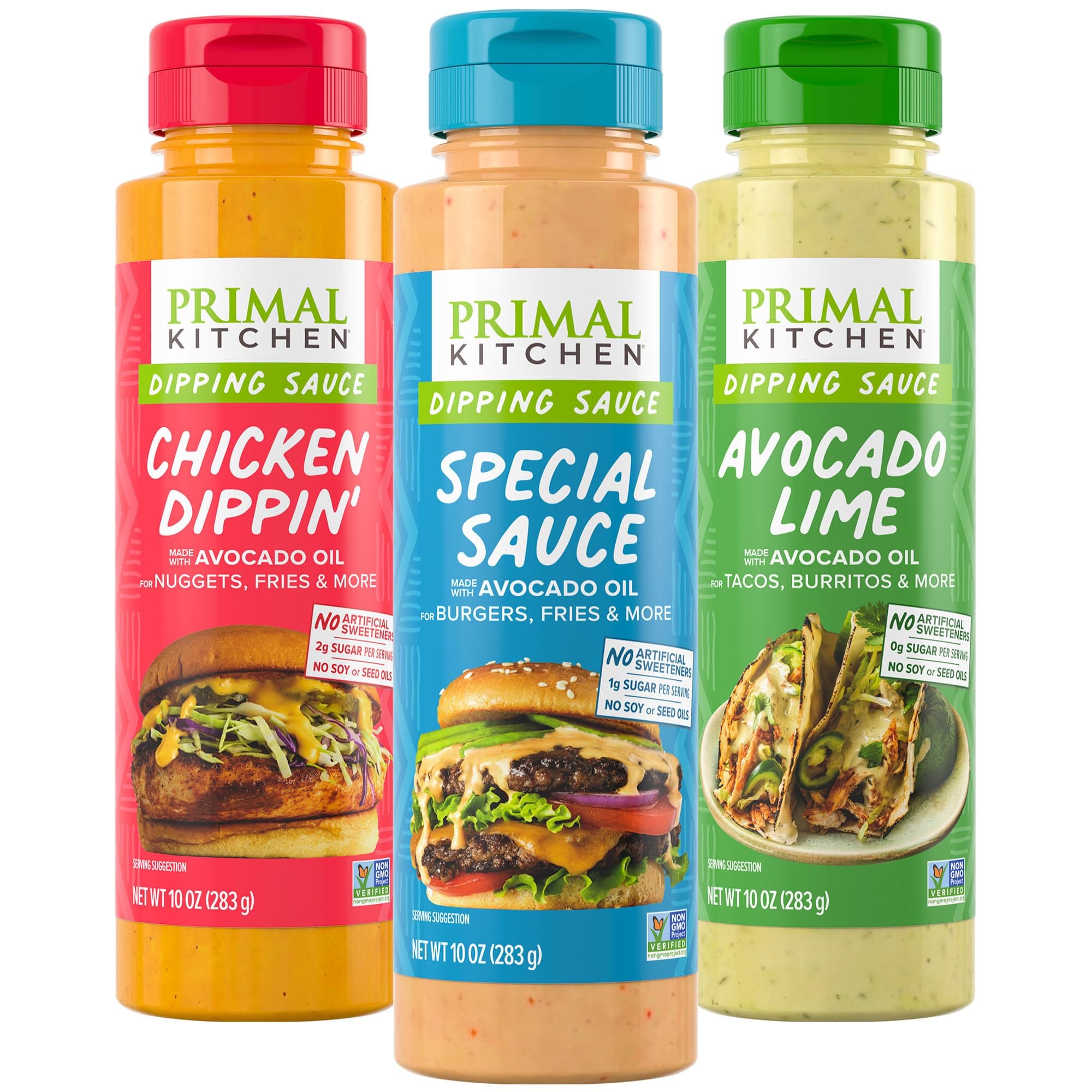 Dipping Sauce 3 Pack: Chicken Dippin', Avocado Lime, and Special Sauce