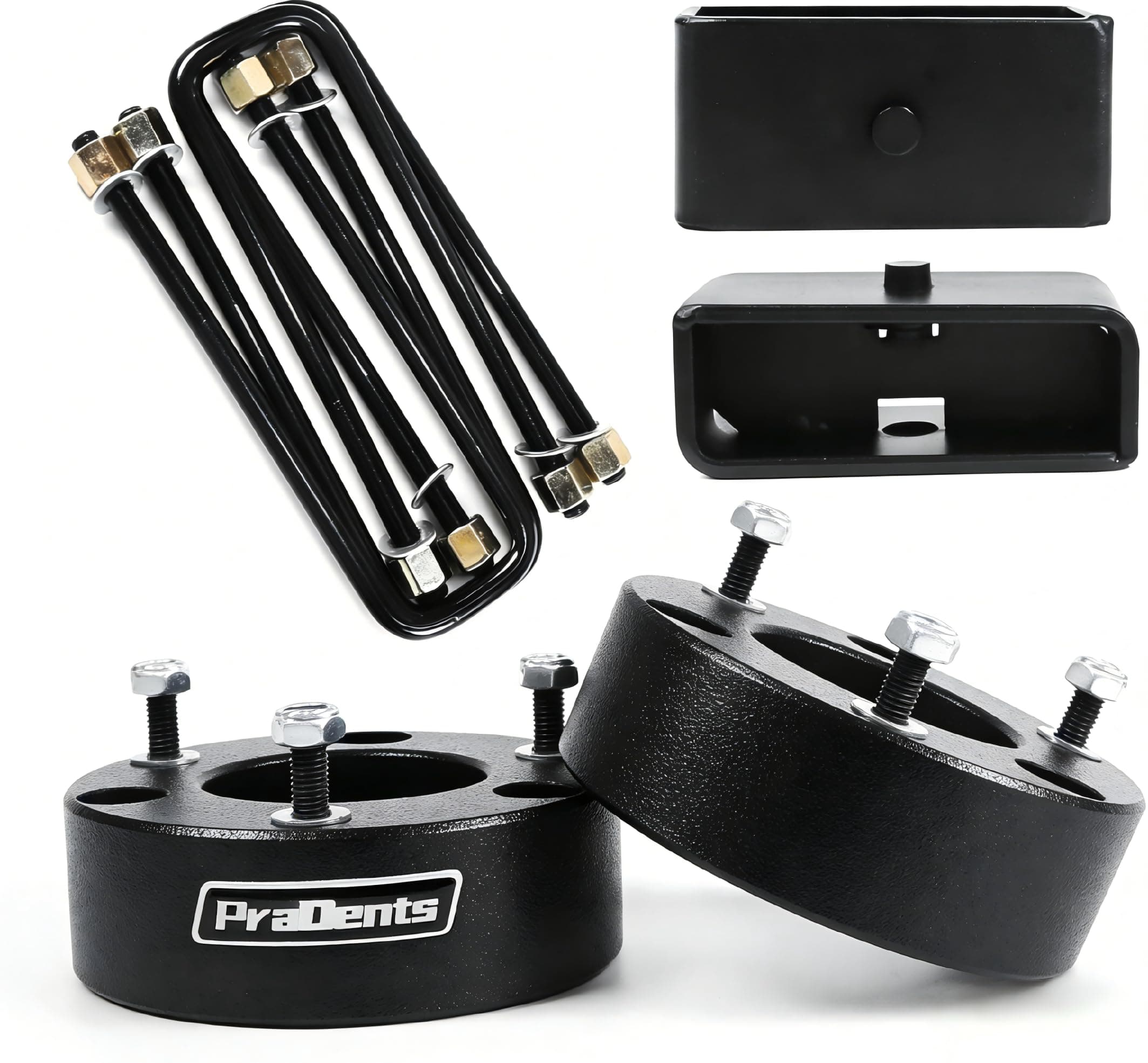 3" Front and 2" Rear Leveling Lift Kits for 2007-2024 Chevy Silverado 1500 GMC Sierra 1500 2WD/4WD - 3 Inch Front and 2 Inch Rear Strut Spacer Suspension Lift Kits Lift Spacers