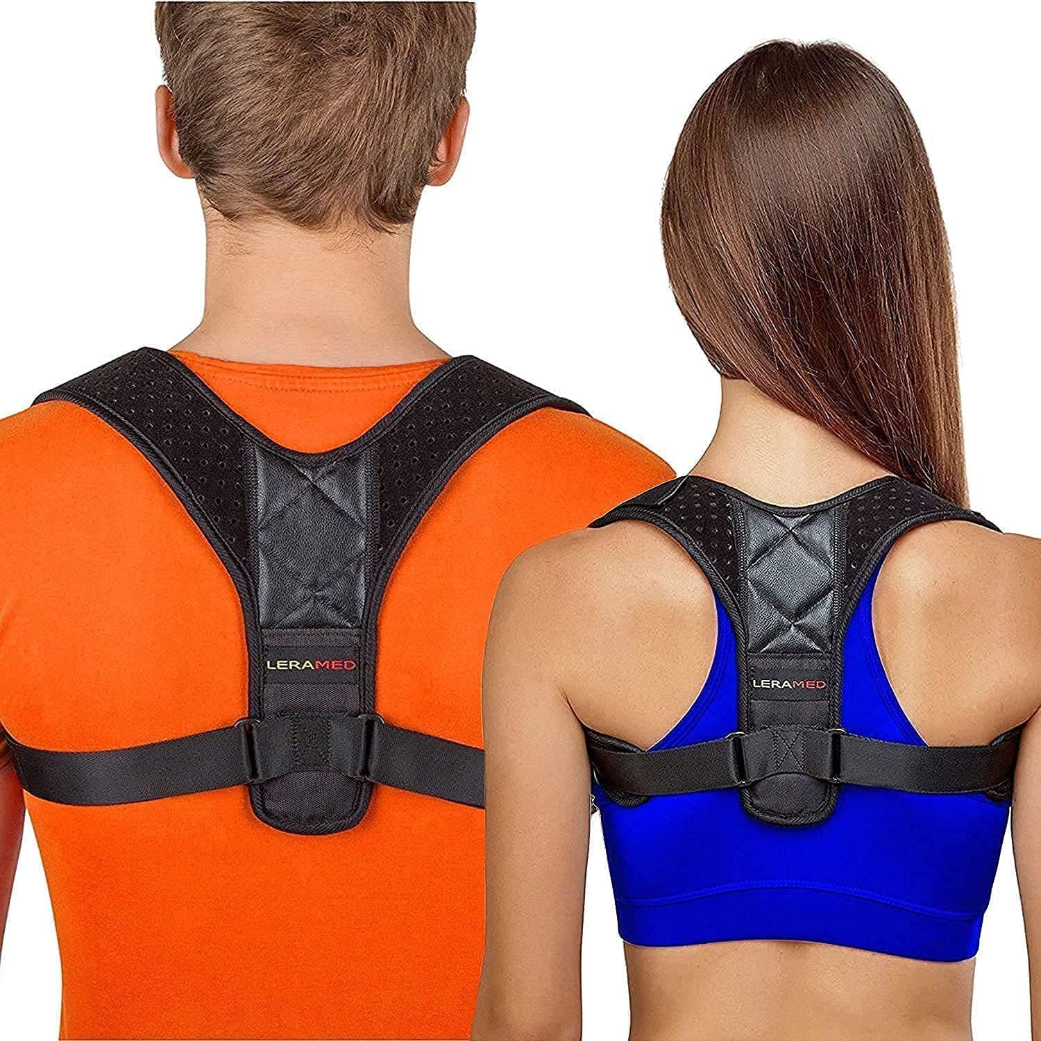 Posture Corrector for Men and Women, Back Brace Fully Adjustable Straightener for Mid, Upper Spine Support- Neck, Shoulder, Clavicle and Back Pain Relief (Chest Size 25" - 50")