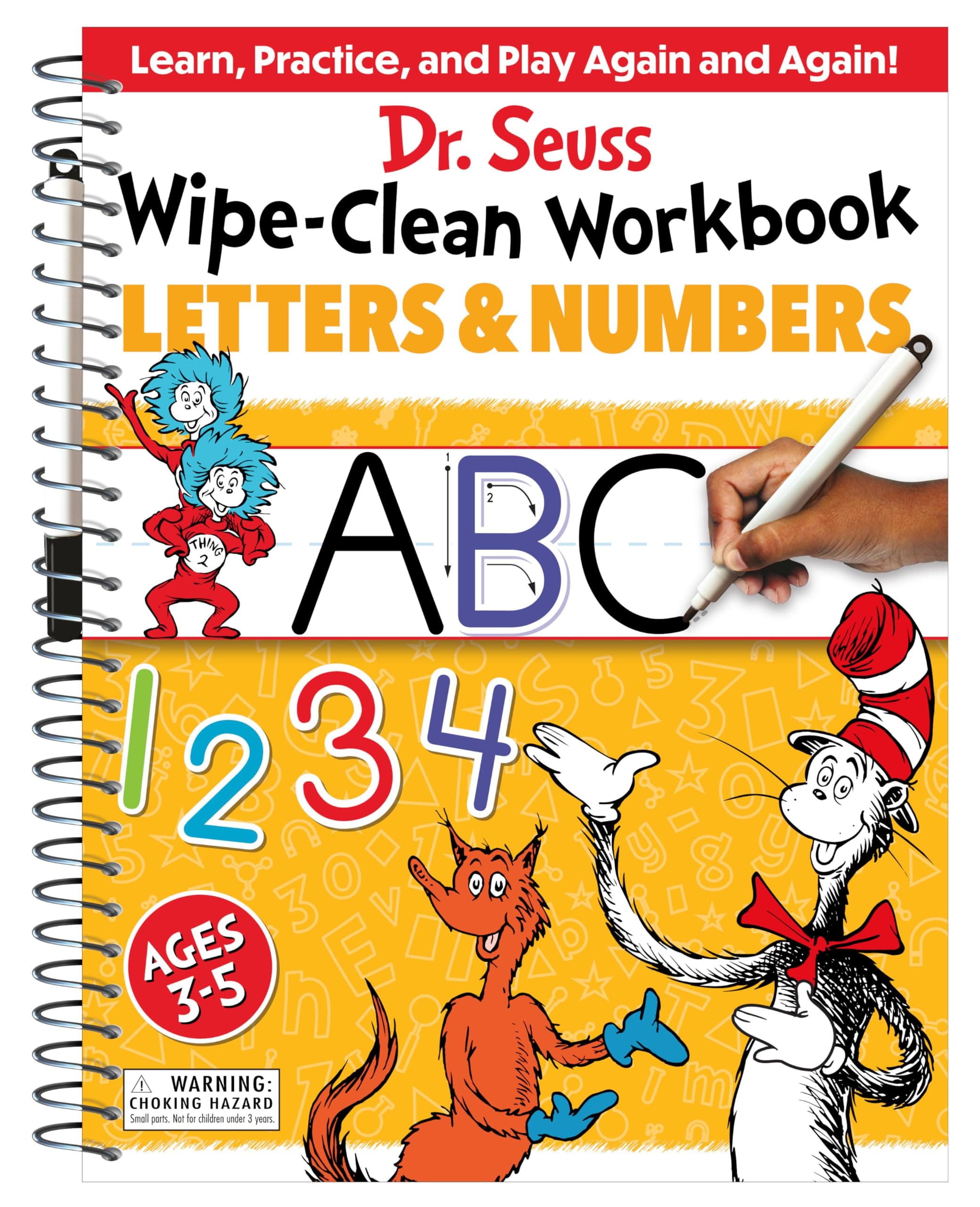 Dr. Seuss Wipe-Clean Workbook: Letters and Numbers: Activity Workbook for Ages 3-5 (Dr. Seuss Workbooks)