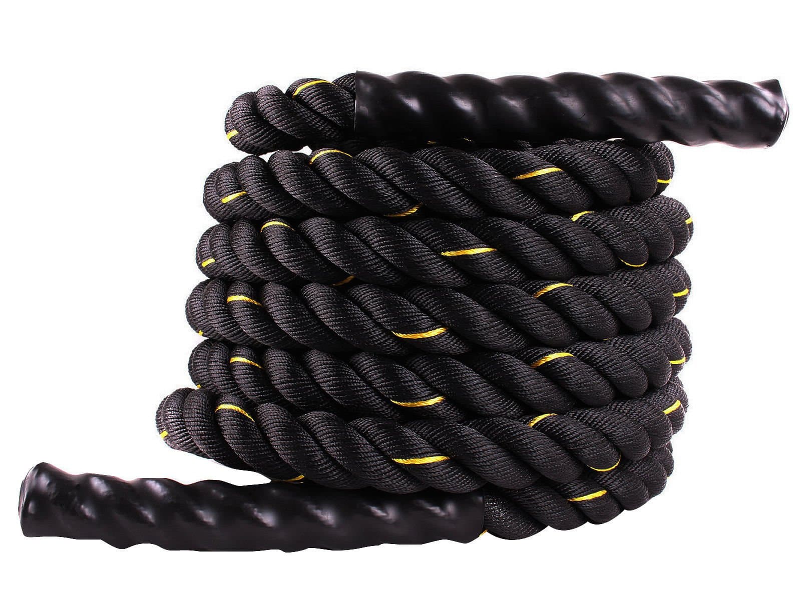 Kseven 2” Dia Thick Battle Training Rope - Premium Poly Dacron Fitness Ropes, Undulation Wave Battling Exercises, Full Body Fat loss Workout, Arm Power & Core Strength Endurance (2" Thick x 40FT)