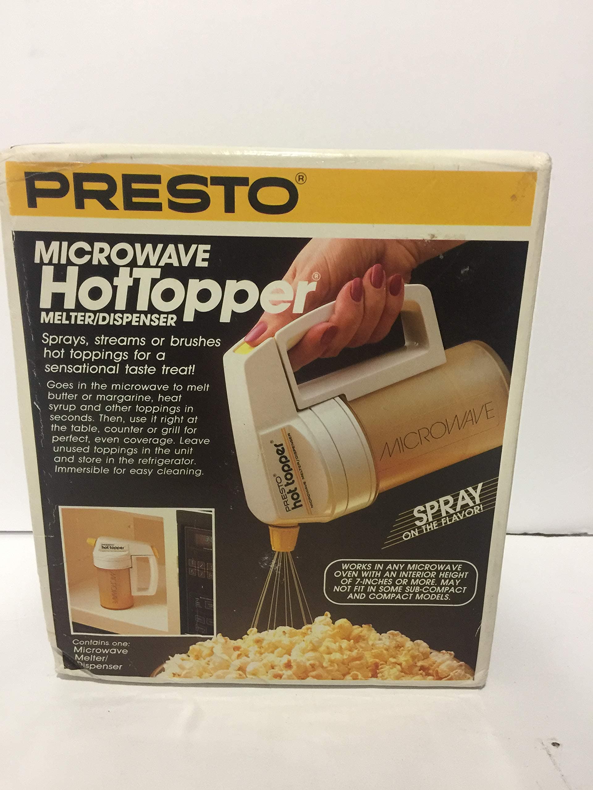 Presto Hot Topper Microwave Melter/ Dispenser (white)