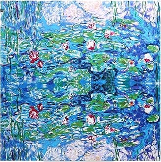 100% Silk Scarf, Artists Collection (van Gogh & Monet)