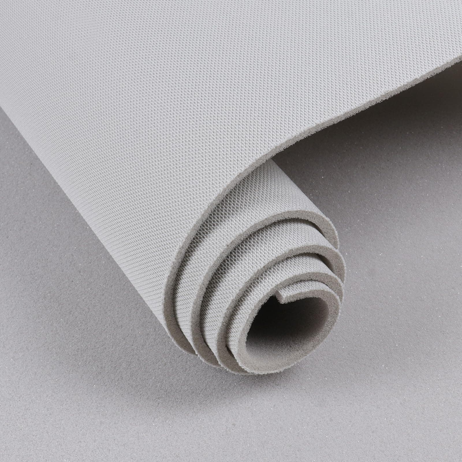 Headliner Fabric with Foam Backing Material 79"×60" Mesh Breathable Car Headliner Mesh Fabric for Automotive, Home,RV Interior Roof Replacement Repair DIY 60" Wide, Light-Grey