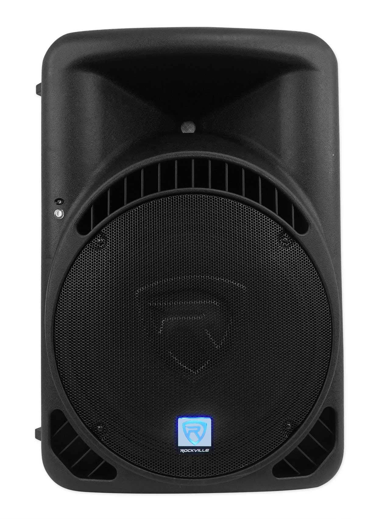 Rockville RPG15BT V2 15" 1000W Powered DJ/PA Speaker, Bluetooth 5.0, TWS Stereo Linking, 1.75" Titanium Driver, EQ/Effects, LCD Display, for Events and Performances