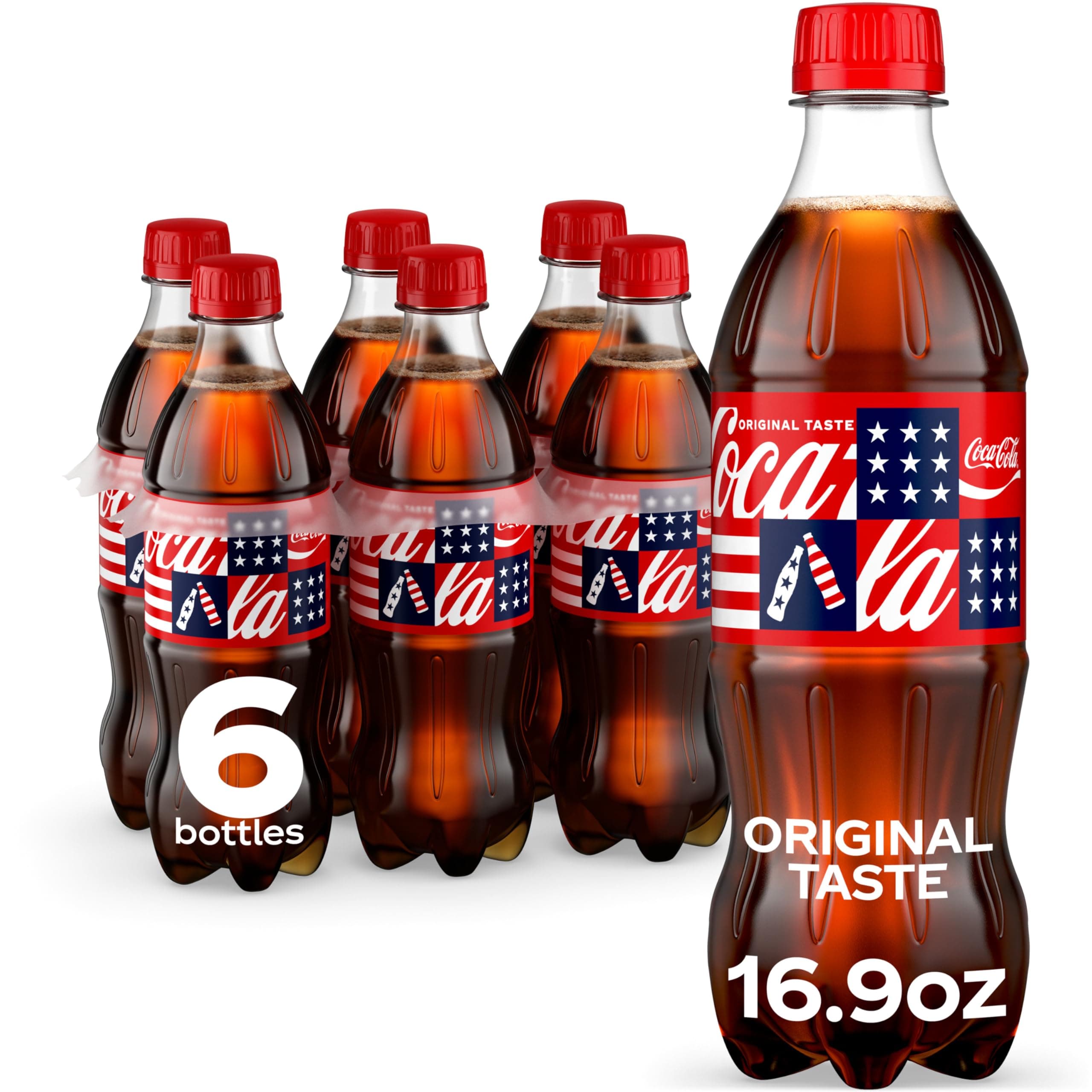 Coca-Cola Soda Soft Drink, 16.9 fl oz, 6 Pack