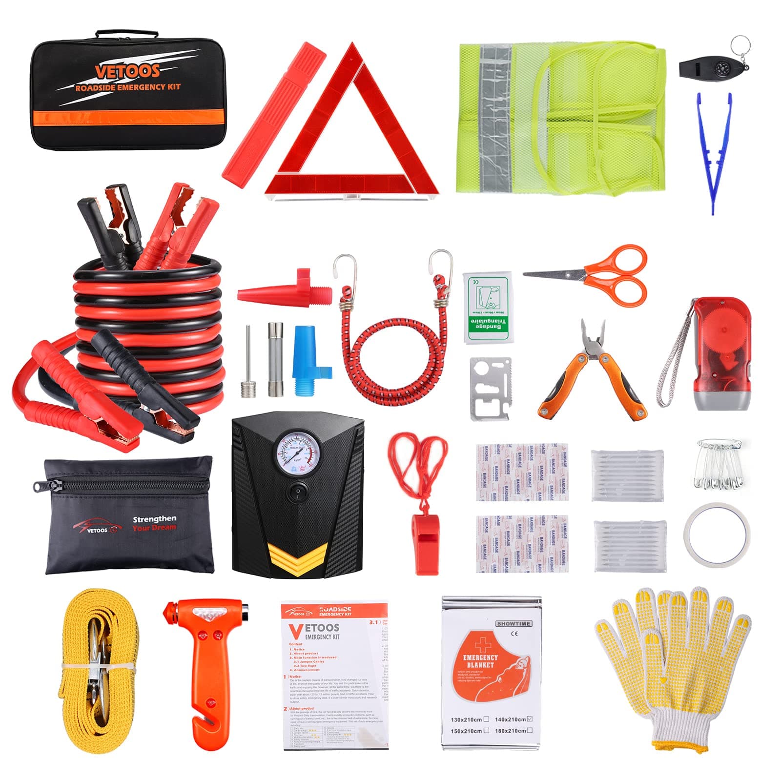 Vetoos Car Emergency Kit