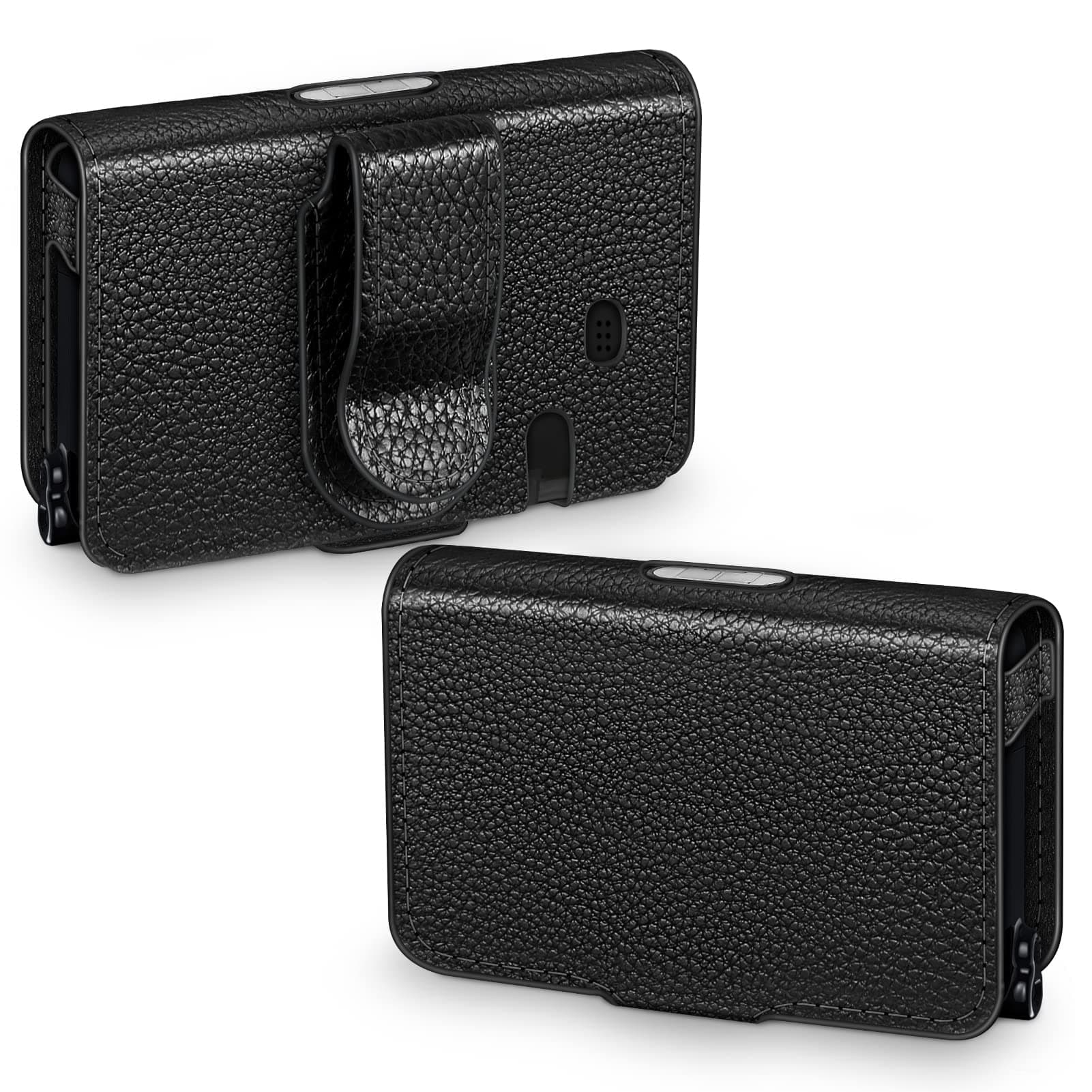 MEDMAX PU Leather Protective Case for Tandem T:Slim X2 / T:Slim Insulin Pumps, Lightweight Diabetic Storage Carrying Case with Belt Clip, (Black)