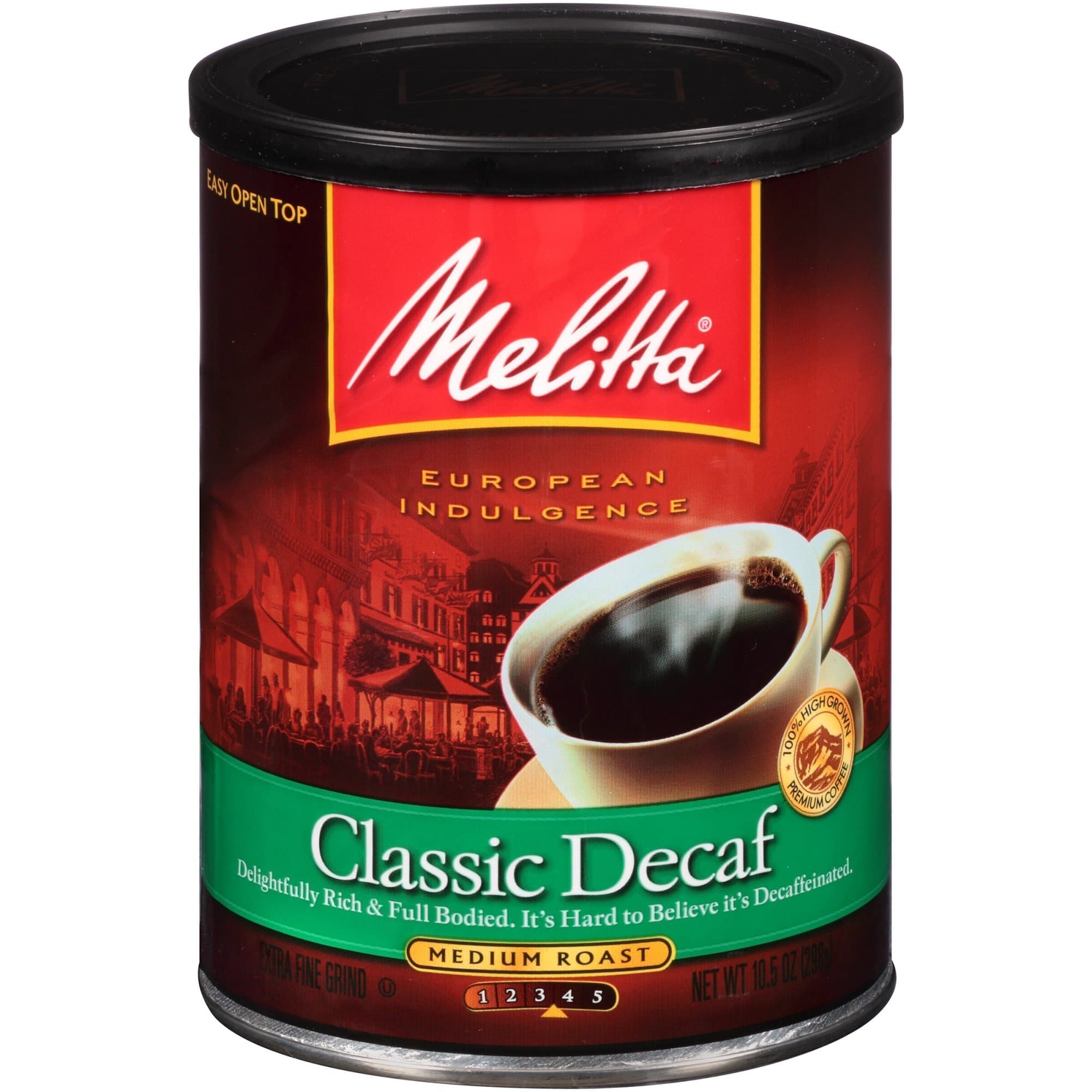 Melitta Classic Decaf Medium Roast Coffee, 10.5 ounce