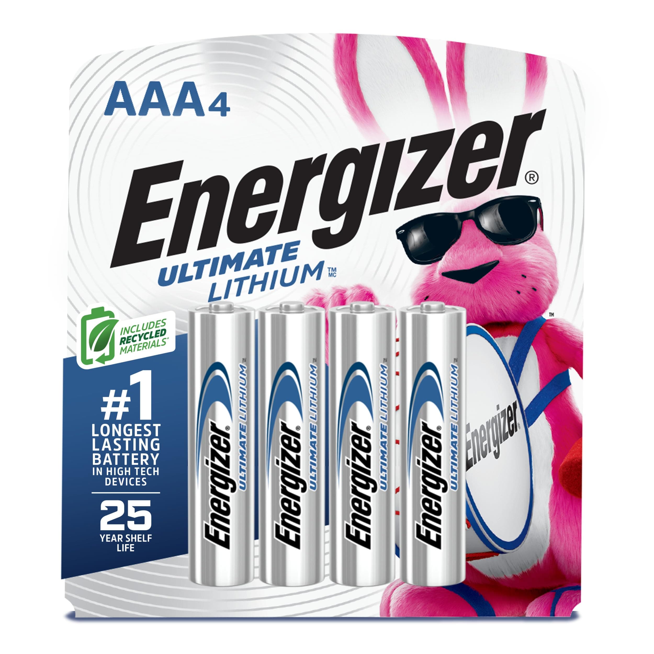 Energizer e2 Ultimate Lithium Battery Battery, Lithium, AAA, 4/PK BQ30-341330-07