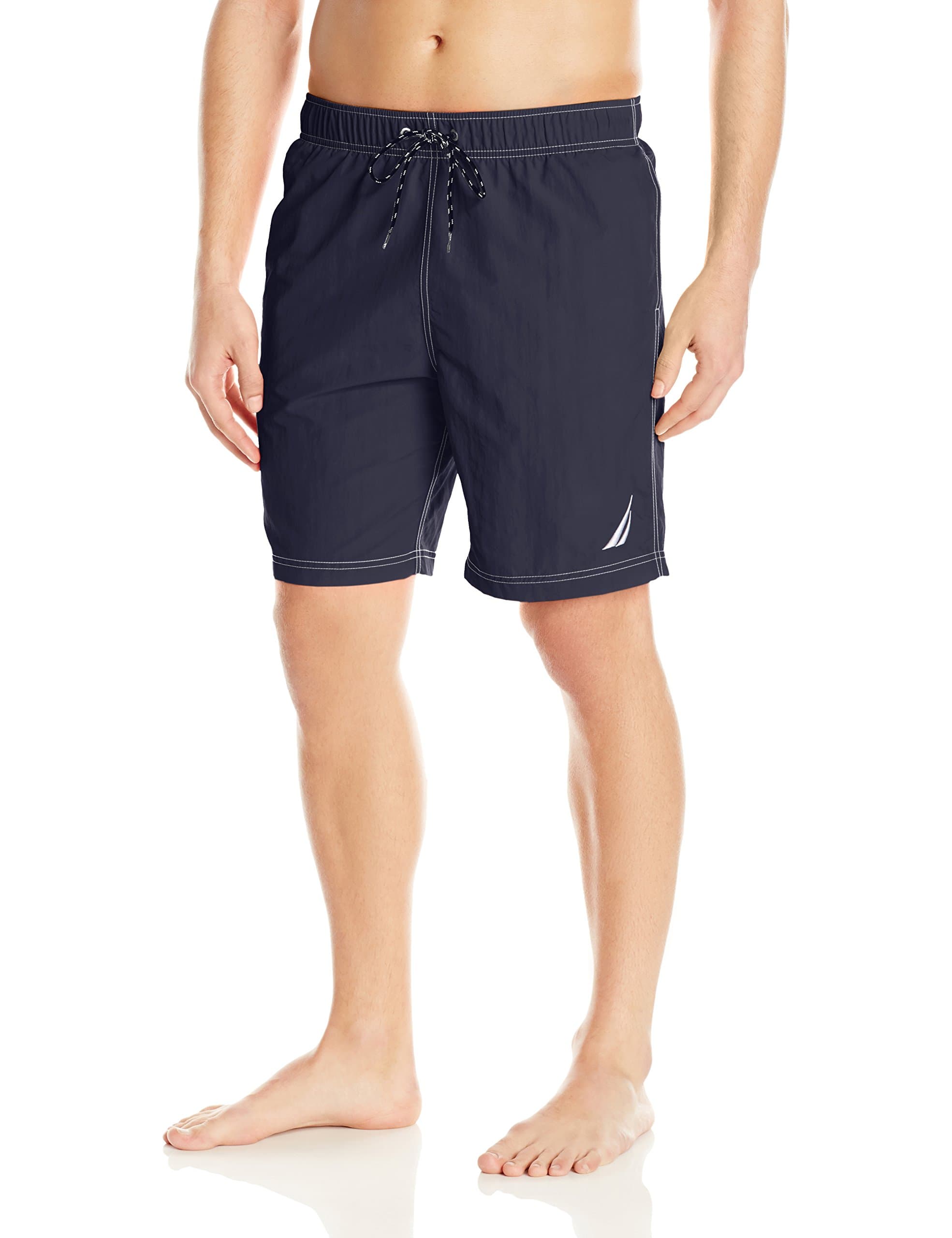 Nauticamens Solid Quick Dry Classic Logo Swim Trunk Swim Trunks