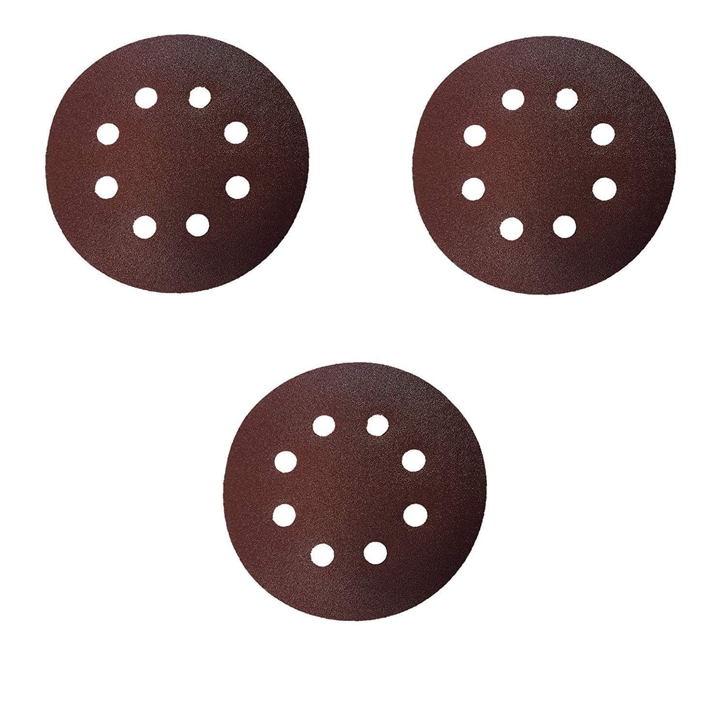 Inditrust Round Sand Paper Sanding Disc for Orbital Sander 5-Inch -Set of 30