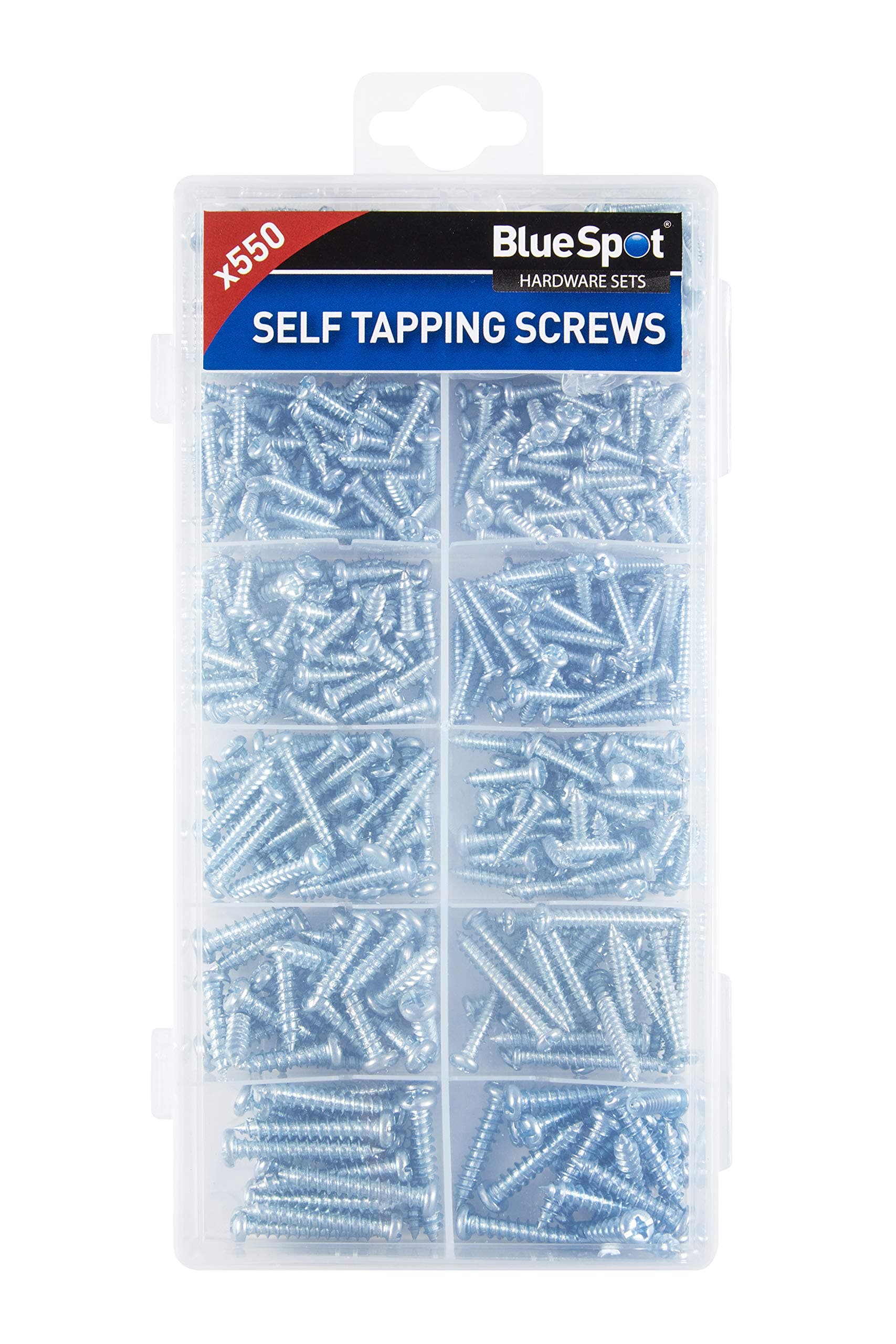 Blue Spot Tools 40574 550Pce Self Screw Assortment, Silver